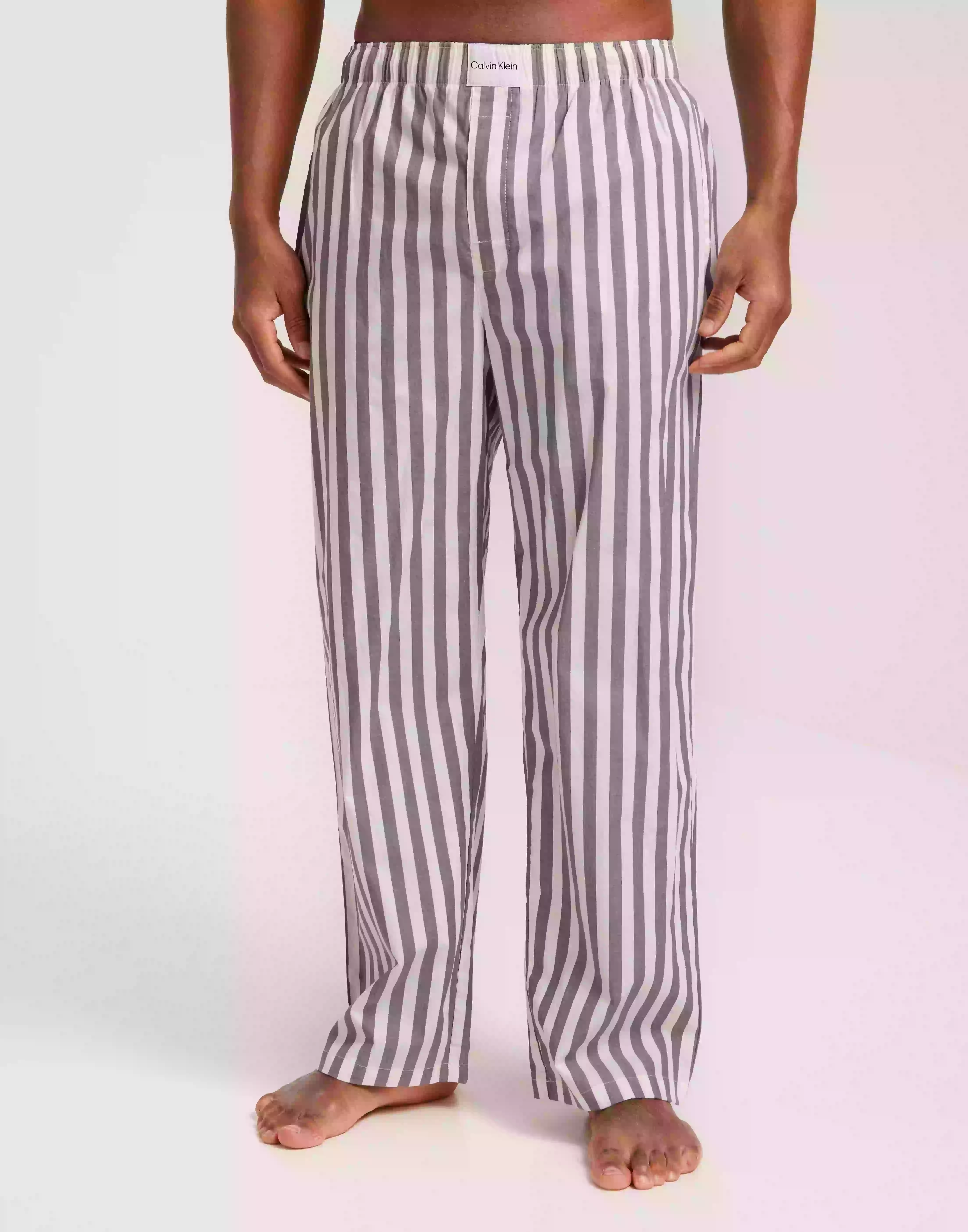 Calvin Klein Underwear Sleep Pant Nattkläder underdelar CHAMBRAY STRIPE_SPARROW
