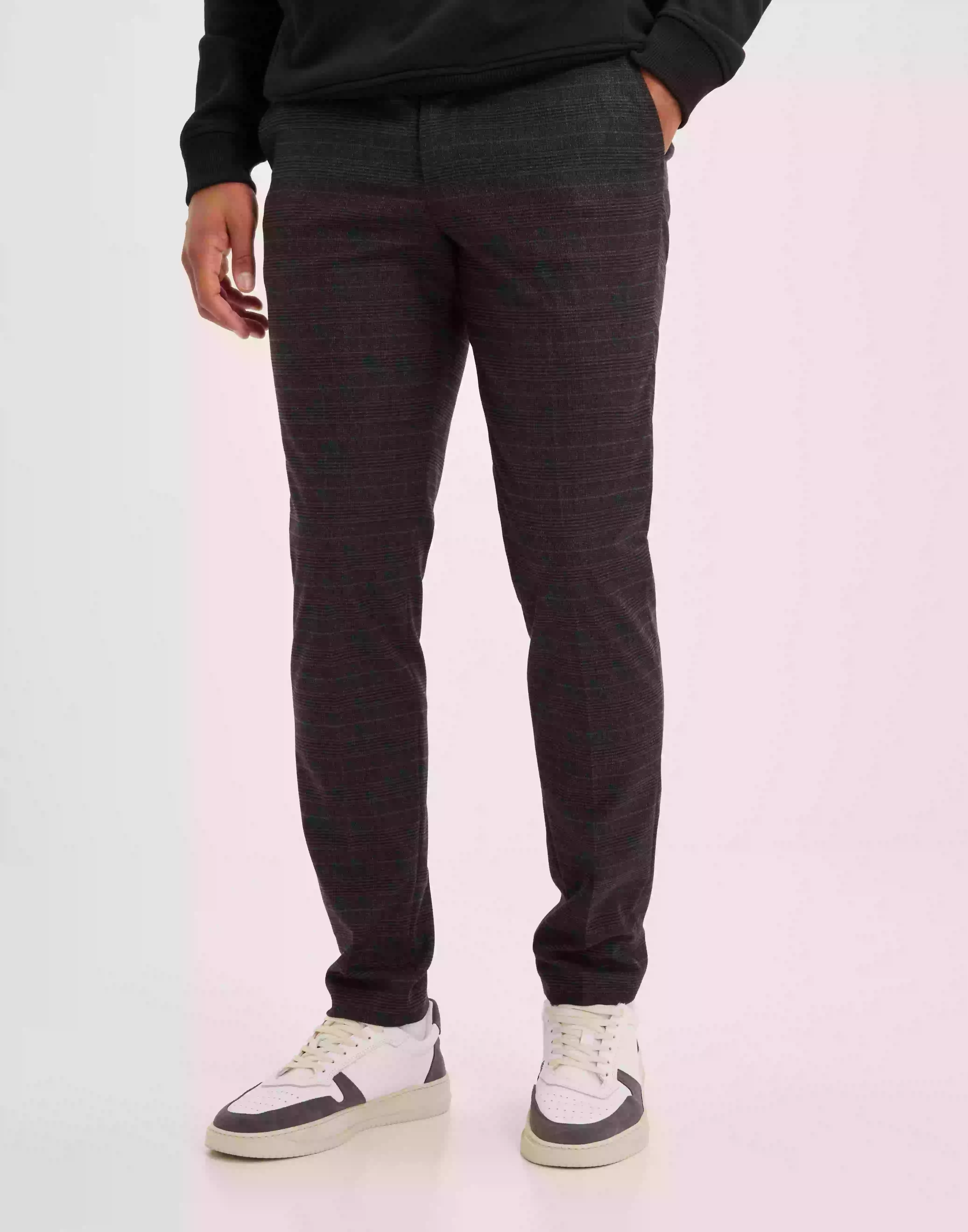 Selected Homme Slhslim-Marlow Mix Pant B Kostymbyxor Dark Sapphire Check