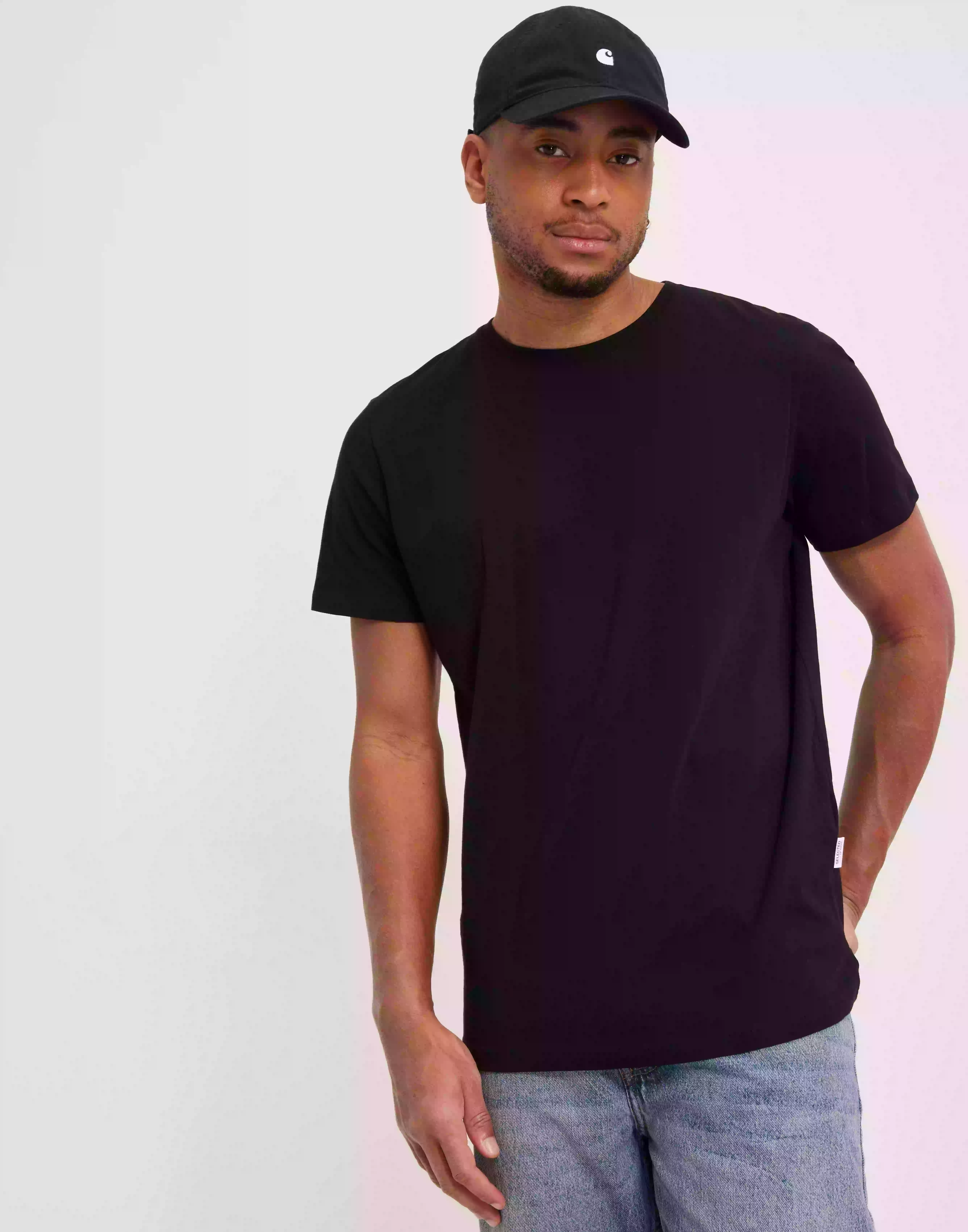 Selected Homme Slhaspen Ss O-Neck Tee Noos T-Shirt & Singletter Black