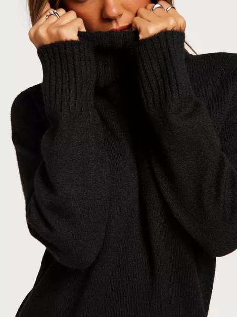 MSLana Roll Neck Knit - Black – Minus Fashion