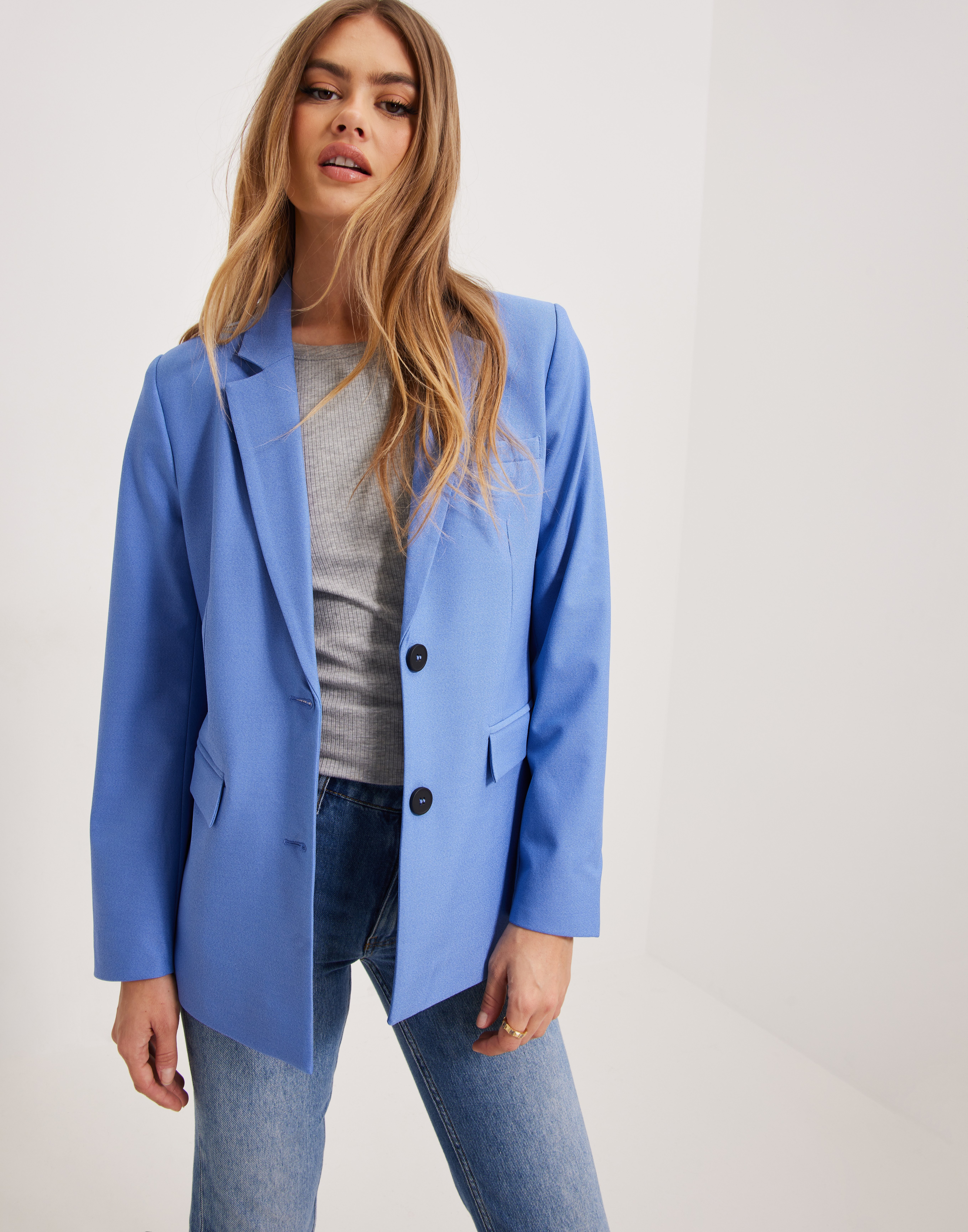 Buy Selected Femme SLFELIANA LS BLAZER B NOOS - Ultramarine Melange ...