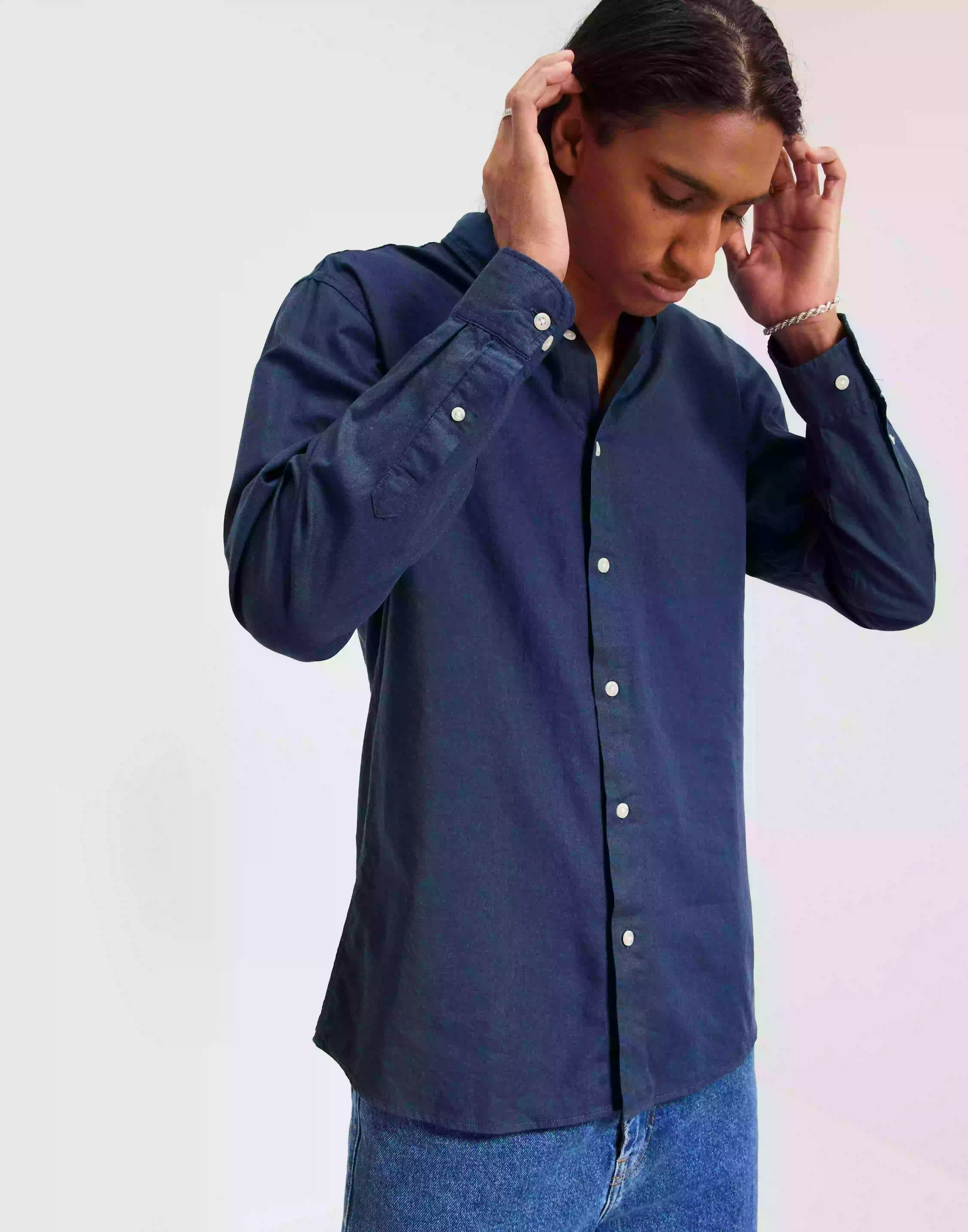Selected Homme Slhslimtheo Shirt Ls Noos Hverdagsskjorter Grisaille Mélange