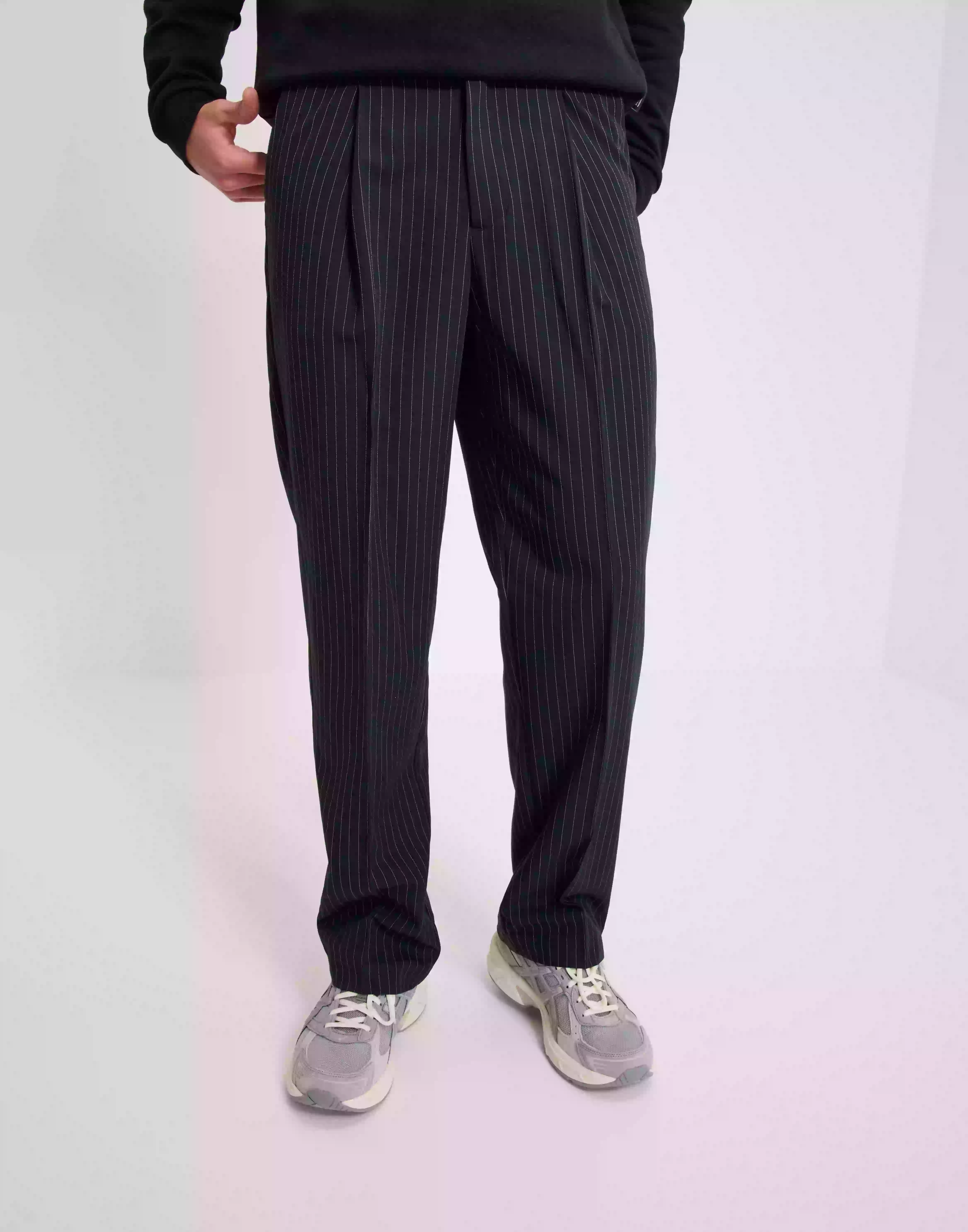 Jack & Jones Jpstbill Peche Hik Kostymbyxor Navy Blazer Pinstripe