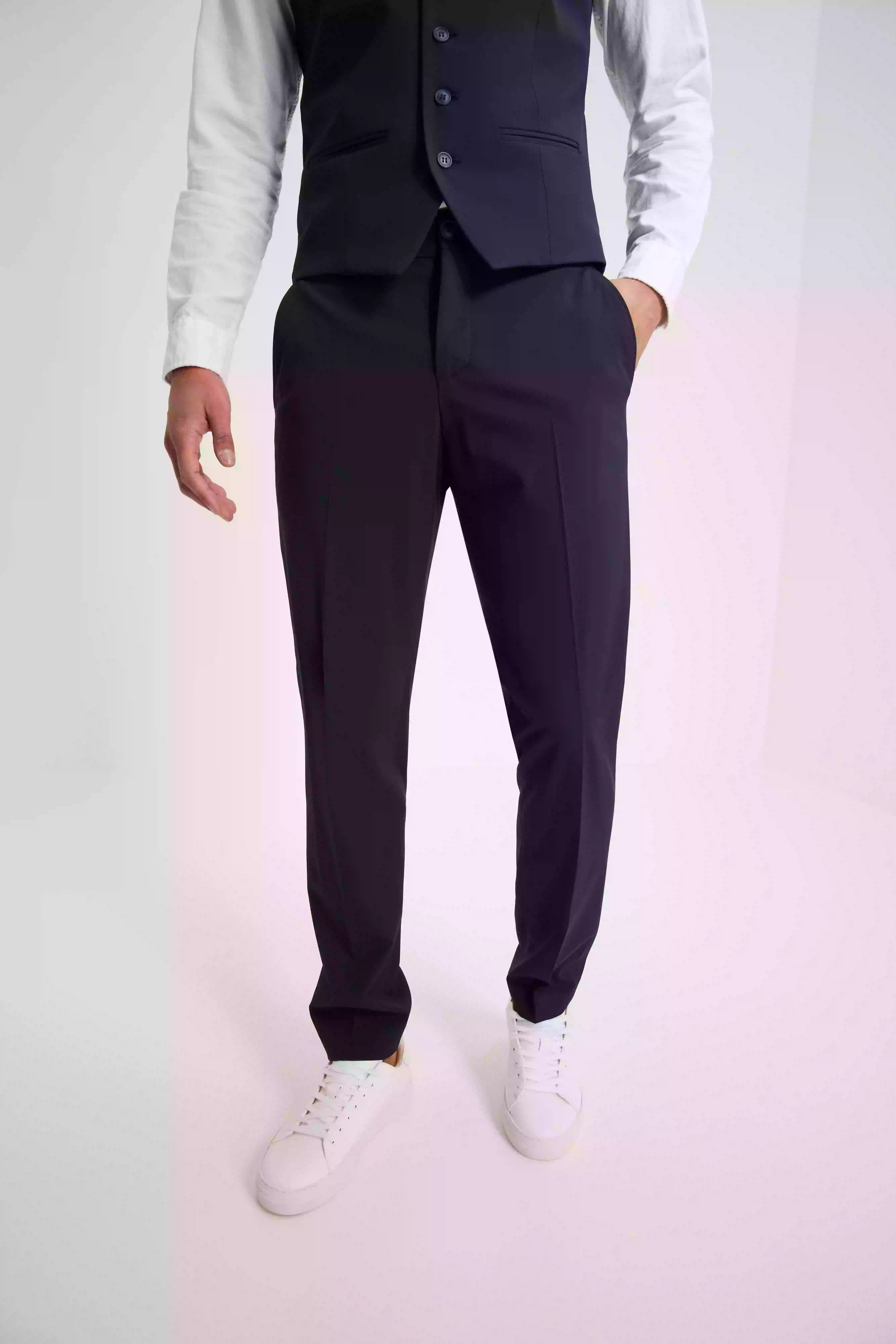 Selected Homme Slhslim-Liam Trs Flex Noos Dressbukser Navy Blazer