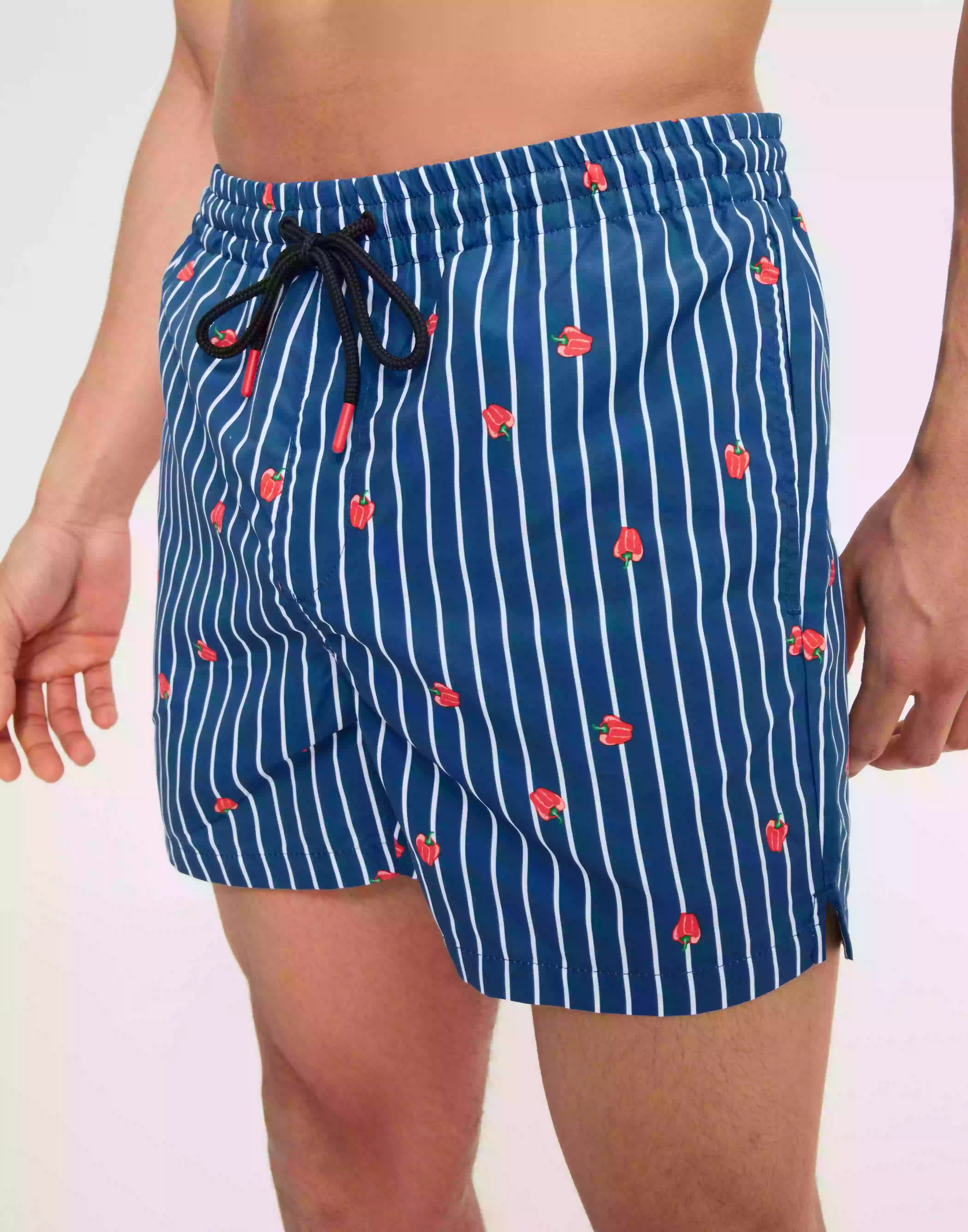 Only & Sons Onsted Life Swim Short Funny Aop Badbyxor Turkish Sea Bittersweet/Camellia/Verdant