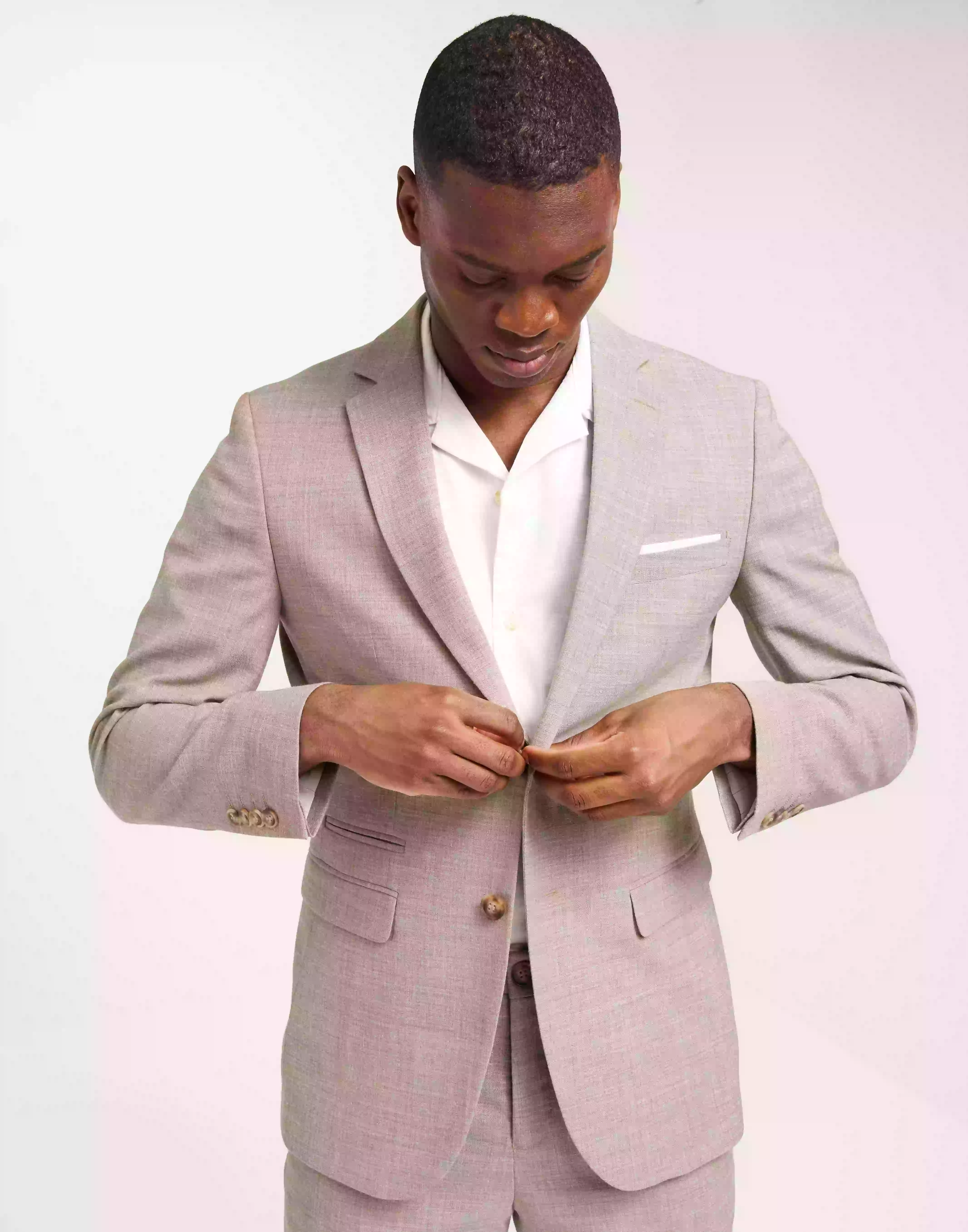 Selected Homme Slhslim-Oasis Linen Blz Noos Blazere Sand