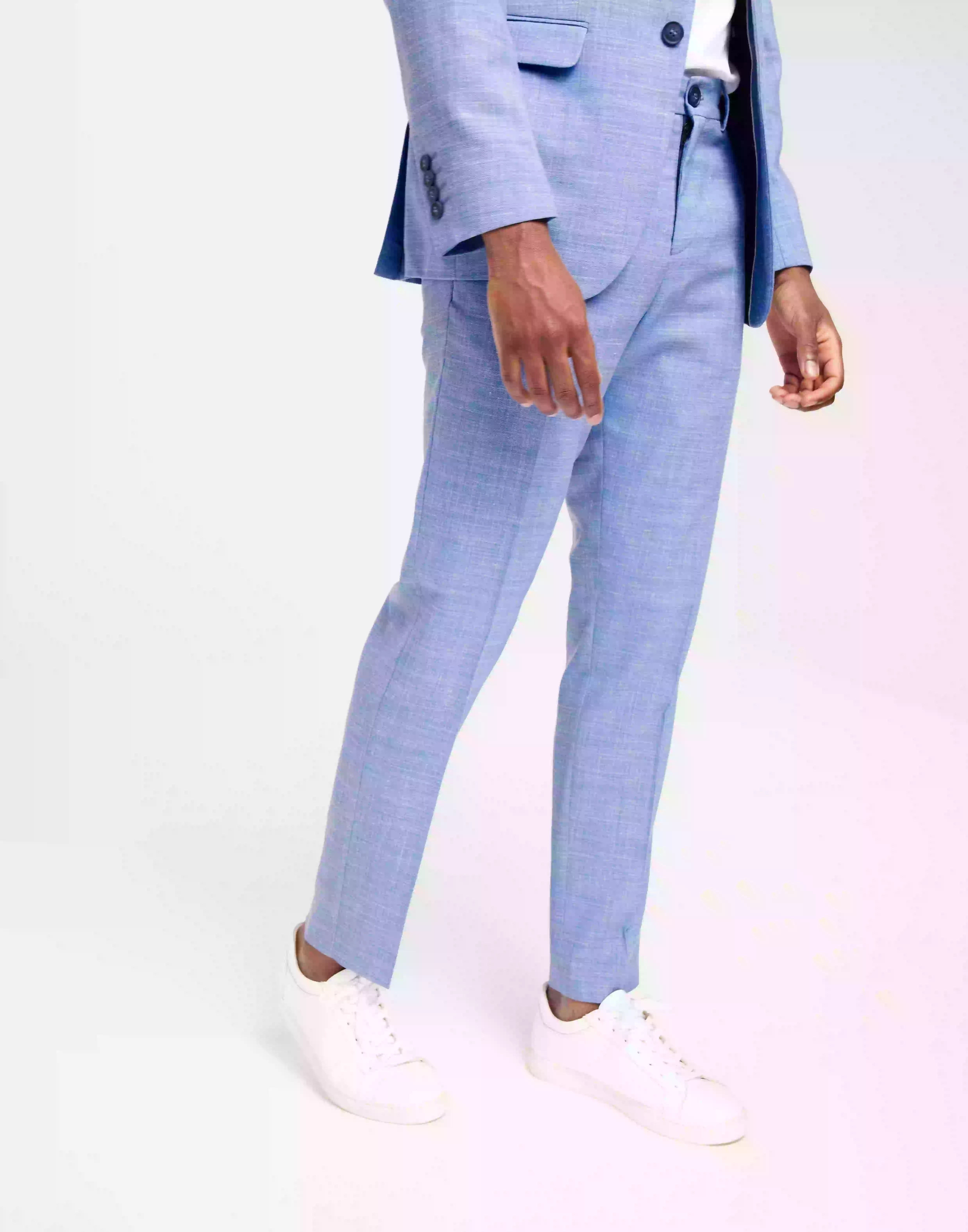 Selected Homme Slhslim-Oasis Linen Trs Noos Linnebyxor Light Blue