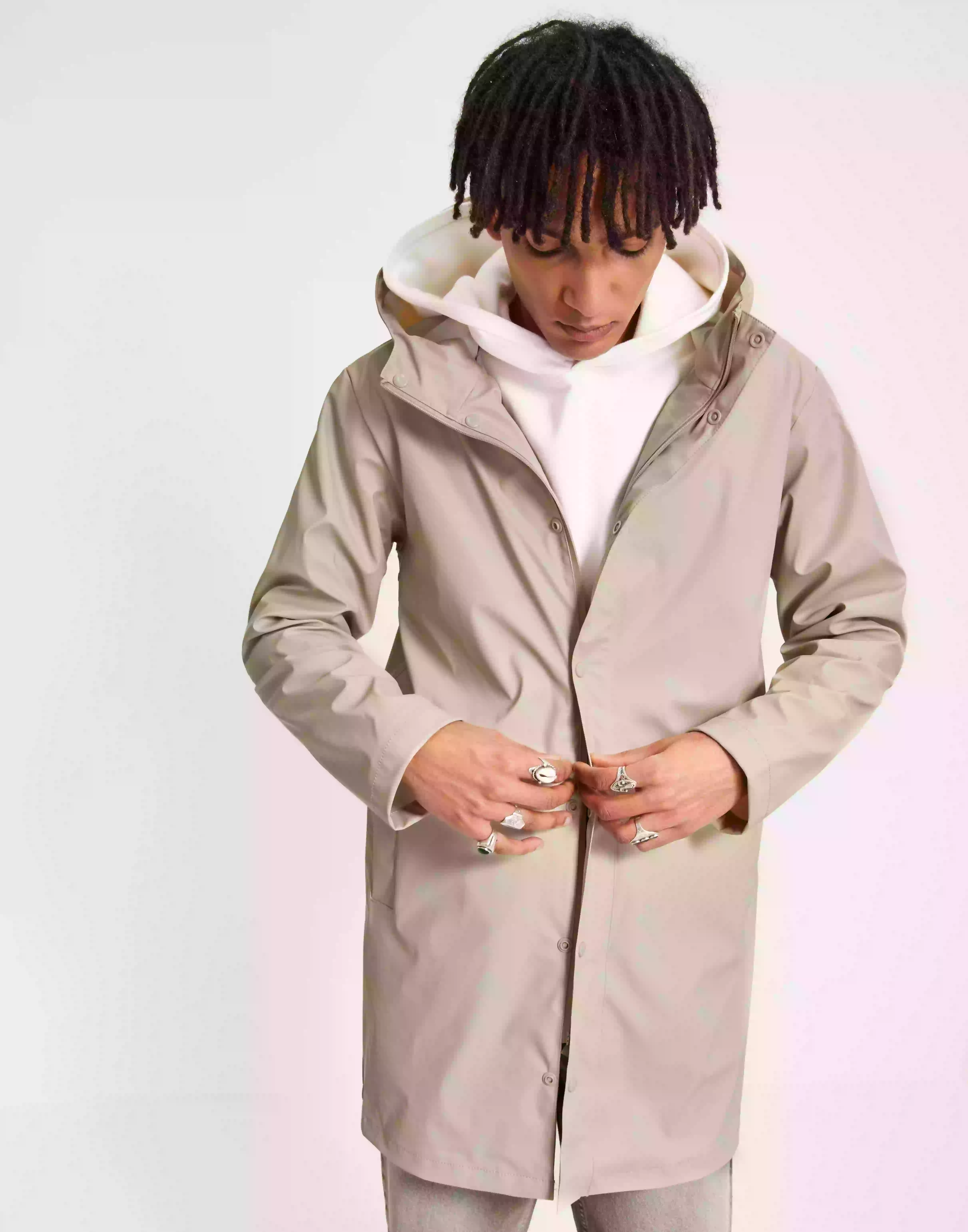 Selected Homme Slhmagnus Rain Jkt Regnjackor Oatmeal
