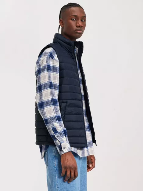 SELECTED HOMME Blue Padded Puffer Jacket
