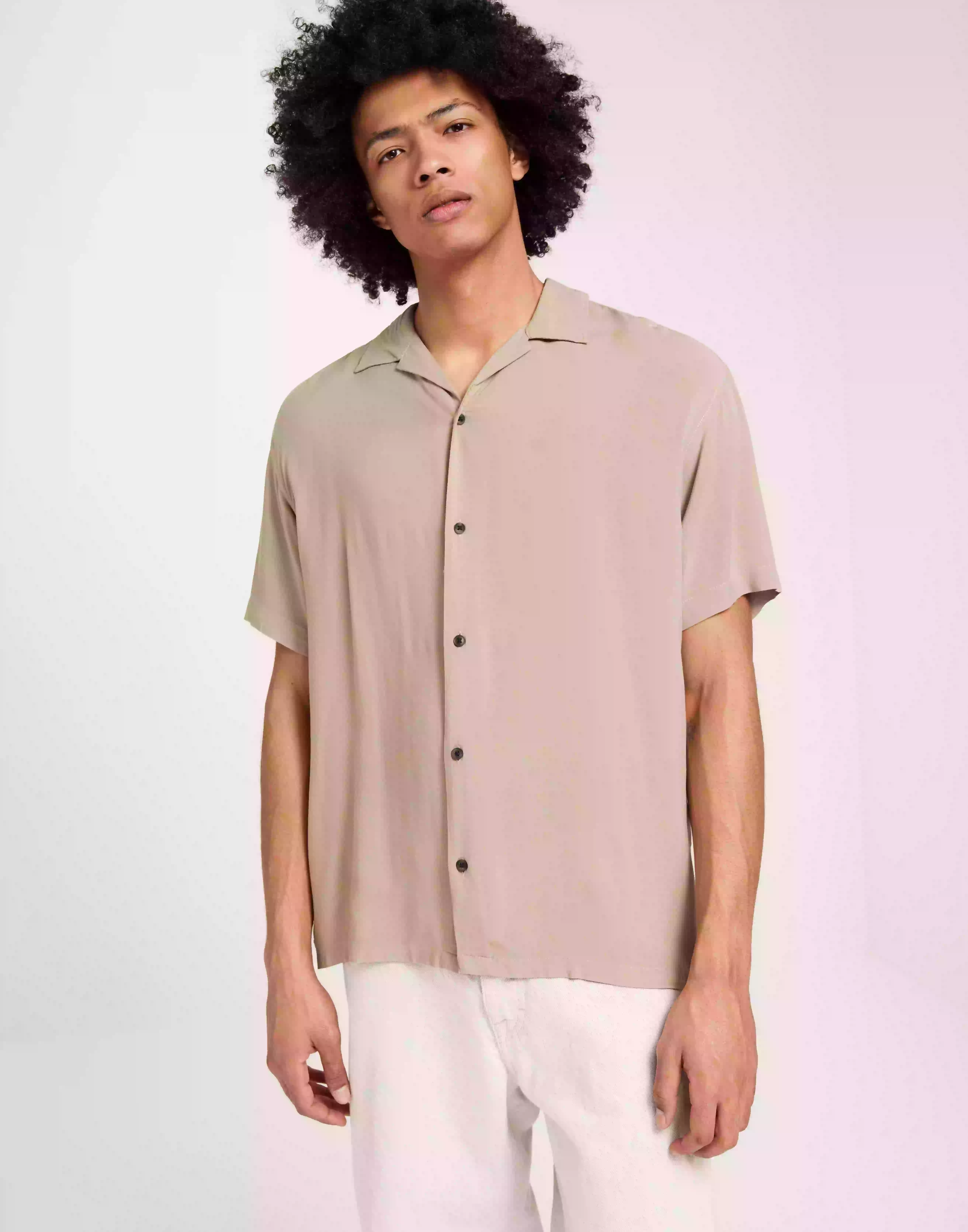 Jack & Jones Jjejeff Resort Shirt Ss Sn Kortärmade skjortor Crockery