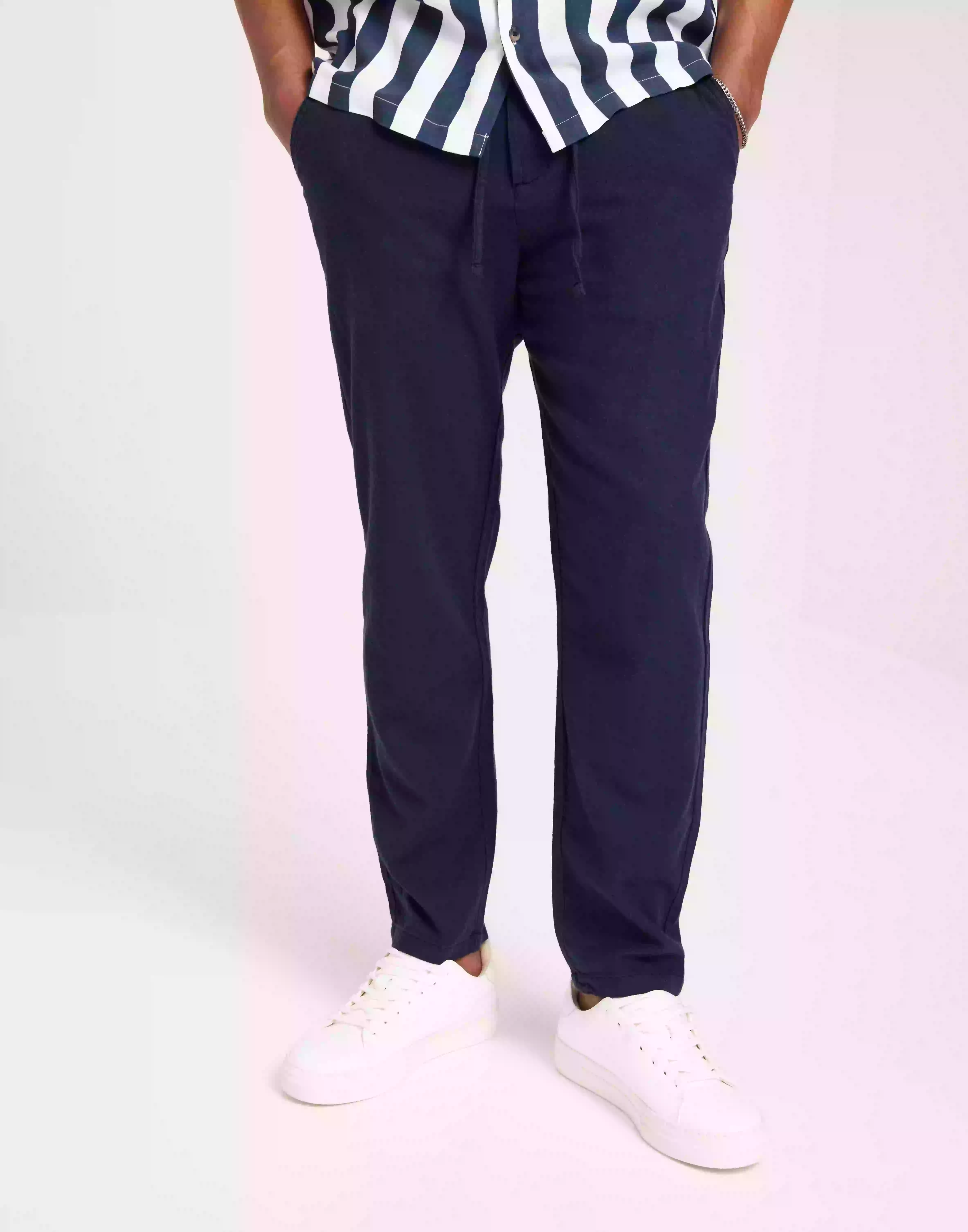 Selected Homme SLH172-Slimtape Brody Linen Pant No Linnebyxor Dark Sapphire