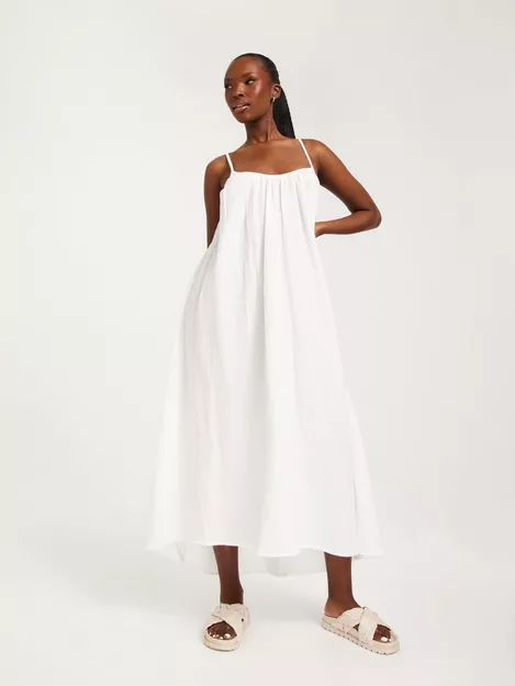 Moda VMNATALI White DRESS Köp 7/8 Snow NIA WVN SINGLET Vero -