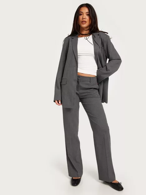Buy Nelly Keep It Up Low Waist Suit Pants - Grey
