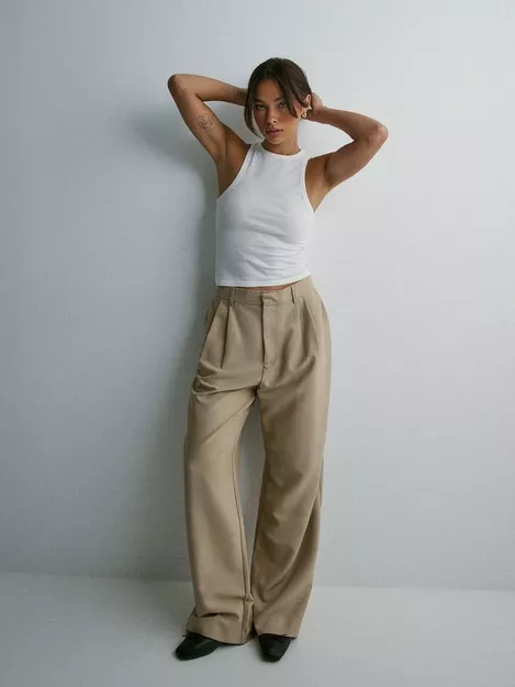 Buy Nelly Slouchy Suit Pants - Beige