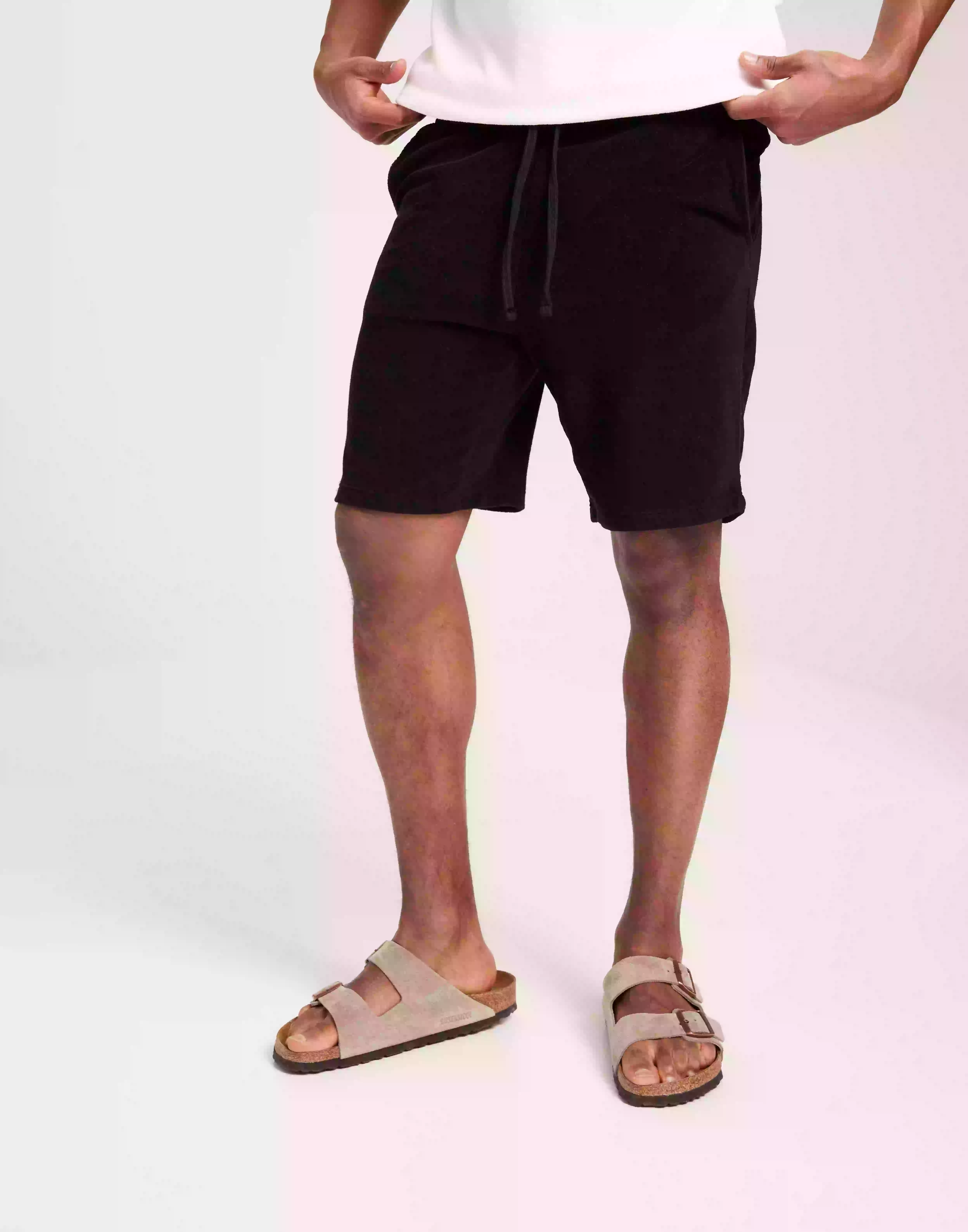 Selected Homme Slhrelax-Terry Shorts Ex Shorts Black
