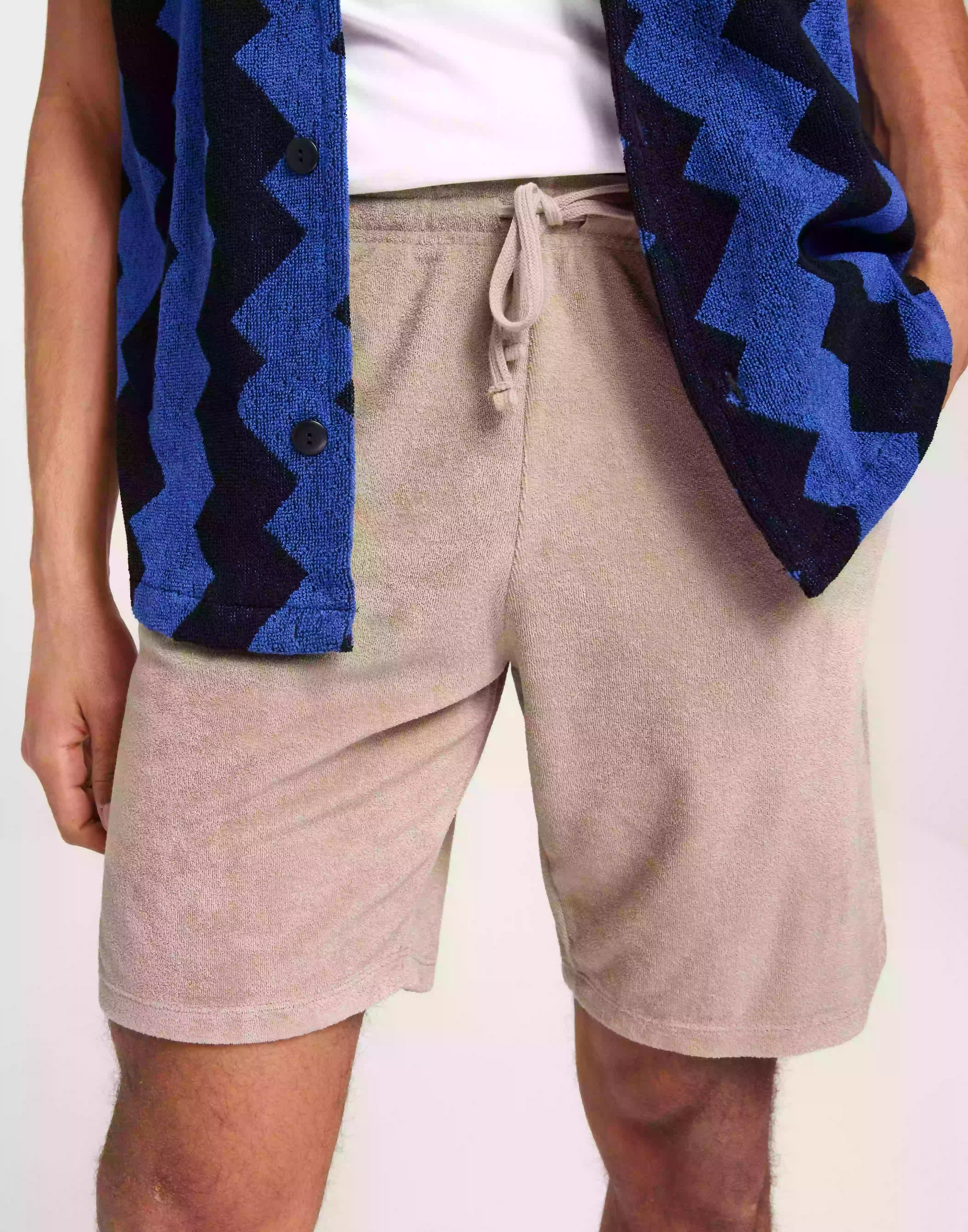 Selected Homme Slhrelax-Terry Shorts Ex Shorts Pure Cashmere