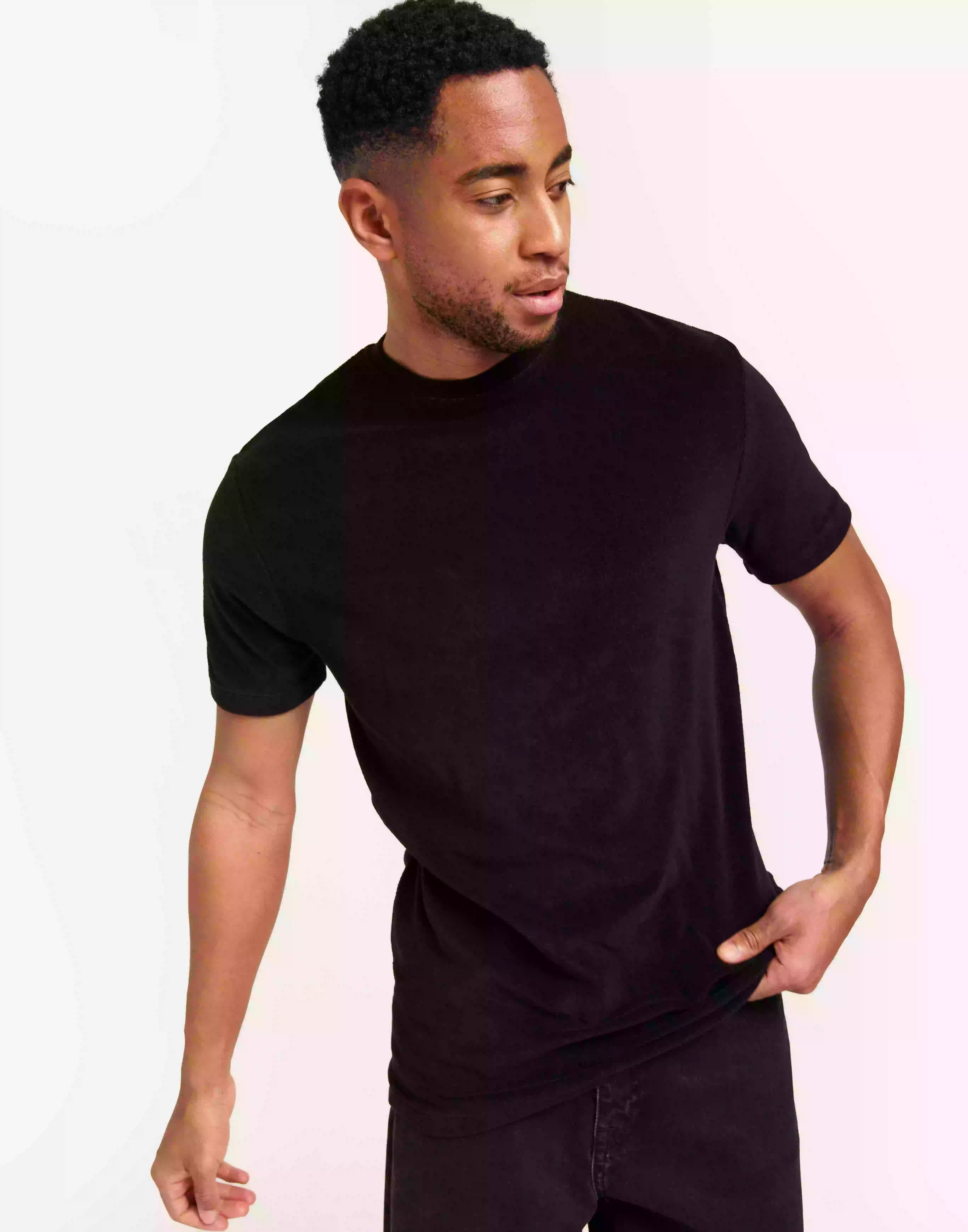 Selected Homme Slhrelax-Terry Ss Tee Ex T-Shirt & Singletter Black