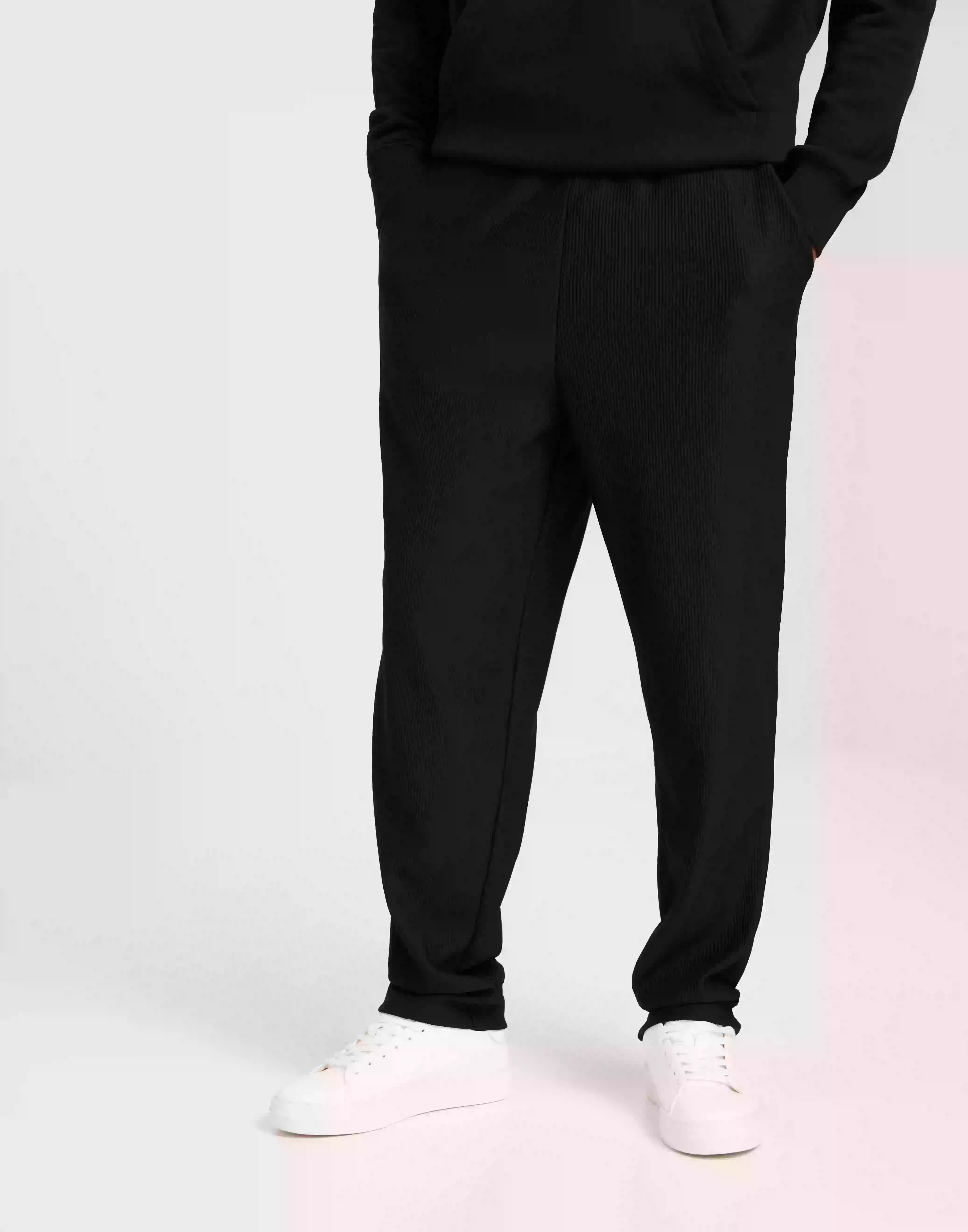 Selected Homme SLHRELAX180-Plisse Trouser Ex Byxor Black