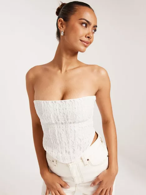 Ongepast Medewerker Post Buy Nelly Lace Corset Top - White | Nelly.com