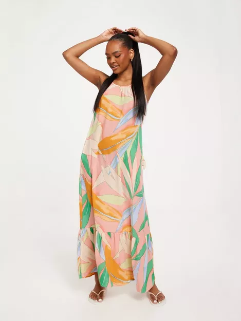 Surf 417 Cloud LONG Only Upscale LIFE NOEMI DRESS Buy ONLALMA - POLY Coral