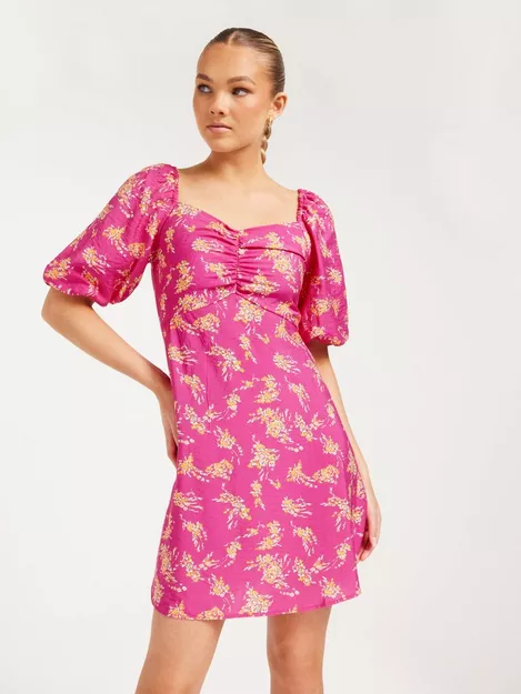 Buy Vero Moda VMHIA ANEA 2/4 SHORT DRESS WVN CE C - Pink Yarrow Hia