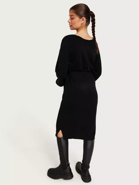 Buy Vila REV Black DRESS V-NECK VIRIL KNIT NOOS - 