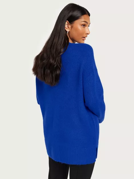 Buy Vero Moda OVERSIZE Beaucoup Blue CARDIGAN VMLEFILE LS - Melange BOXY W