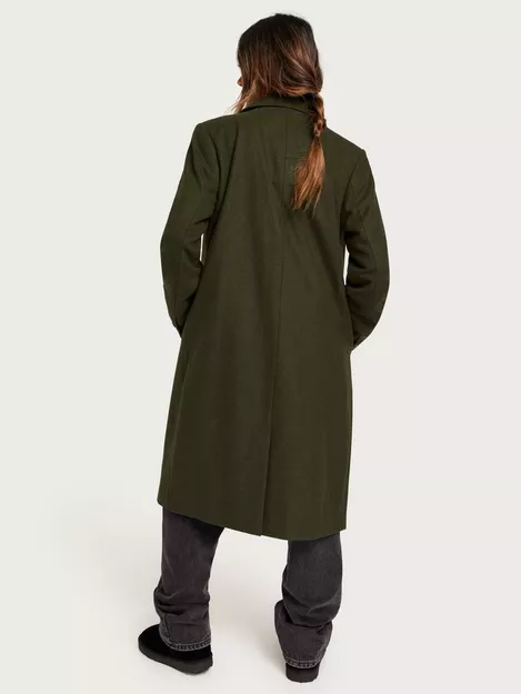 Wool Longline Coat  Recycled Materials