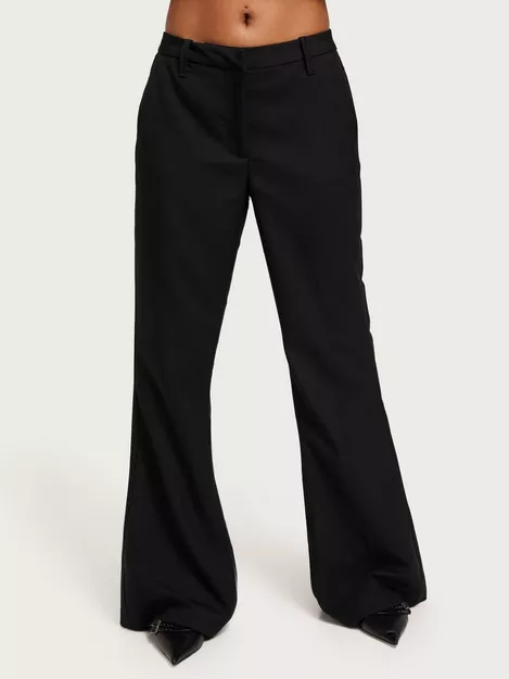 Vero Moda tailored flared trousers in black