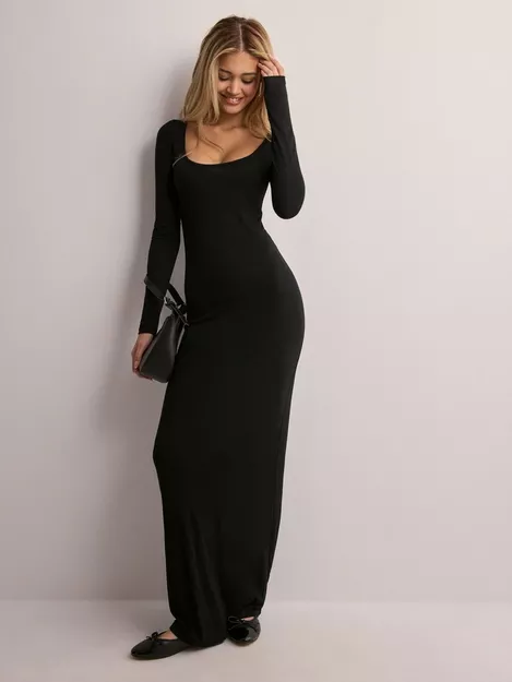 Buy Nelly Slim Long Sleeve Dress - Black