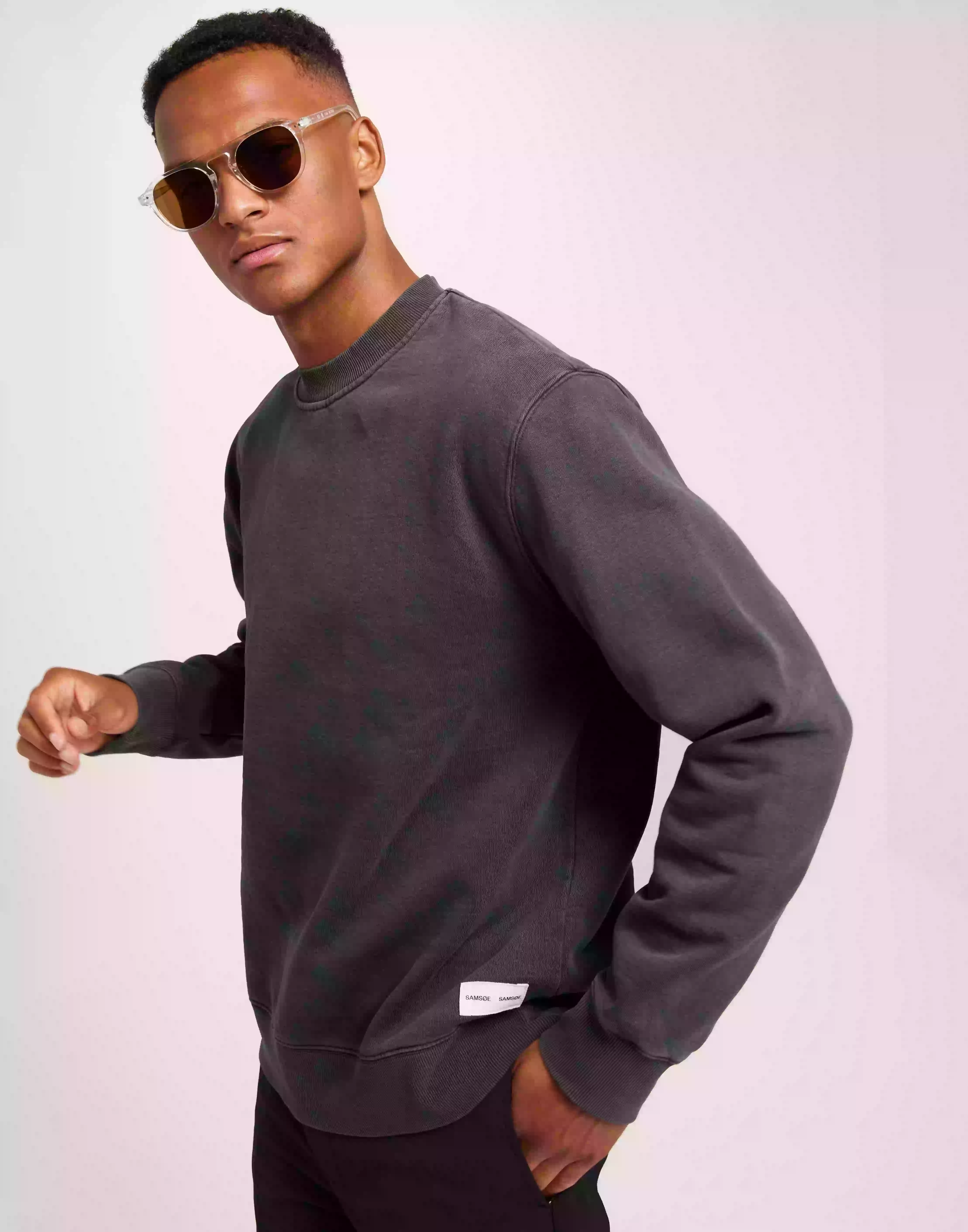 Samsøe Samsøe Pigment crew neck 14485 Sweatshirts Black