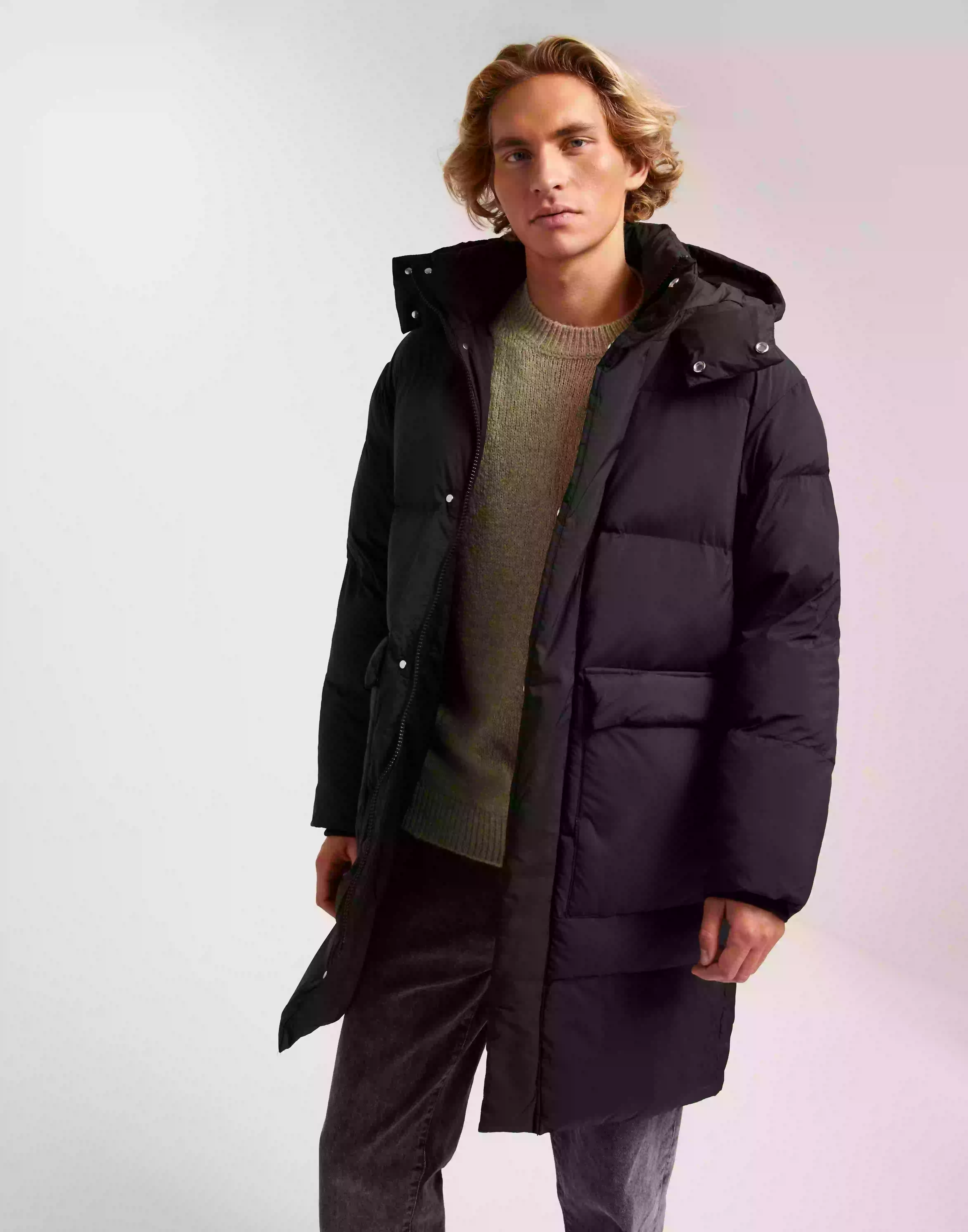 Jack & Jones Jprblajefferson Long Puffer Dunjackor Black