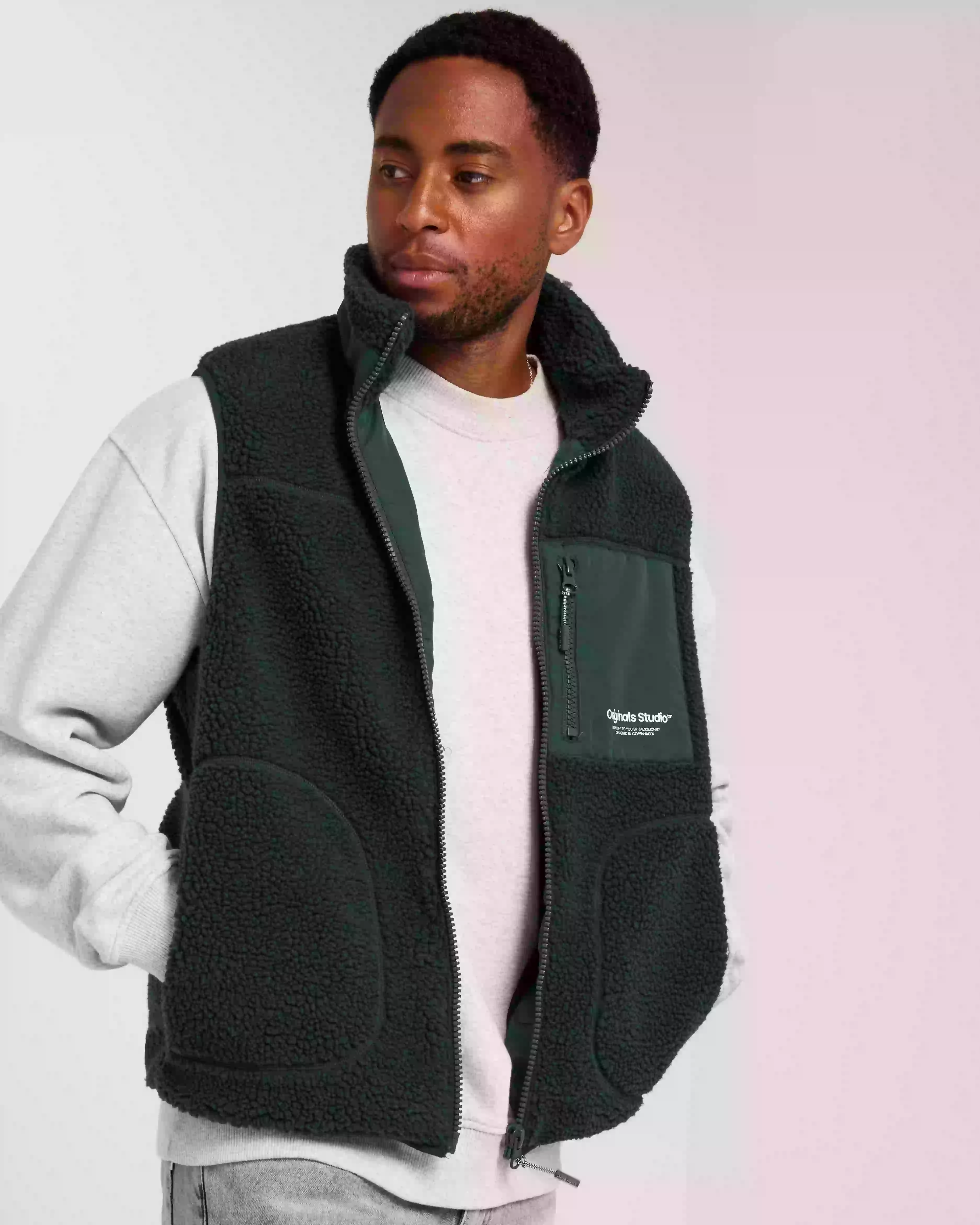 Jack & Jones Jorvesterbro Teddy Bodywarmer Sn Västar Magical Forest