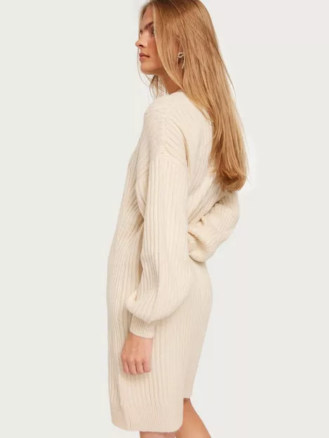 Buy Only ONLALLIE LIFE LS ONECK DRESS CC KNT - Whitecap Gray Melange | Strickkleider