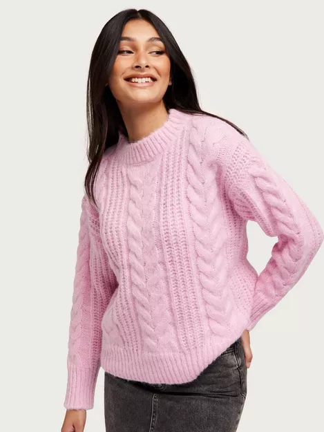 Knit Sweater - Pink - Ladies
