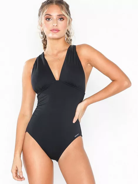 Buy Michael Kors High Neck Swimsuit - Black 
