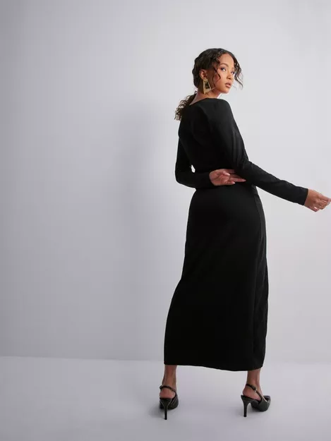 JdY Black - LONG Buy DRESS JRS SLIT JDYMEKKO L/S AT