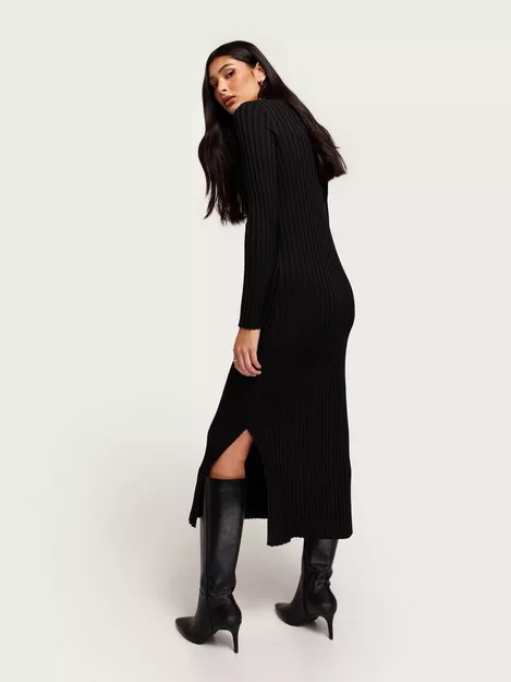 Buy Only ONLTRIER LS HIGHNECK MAXI DRESS KNT - Black