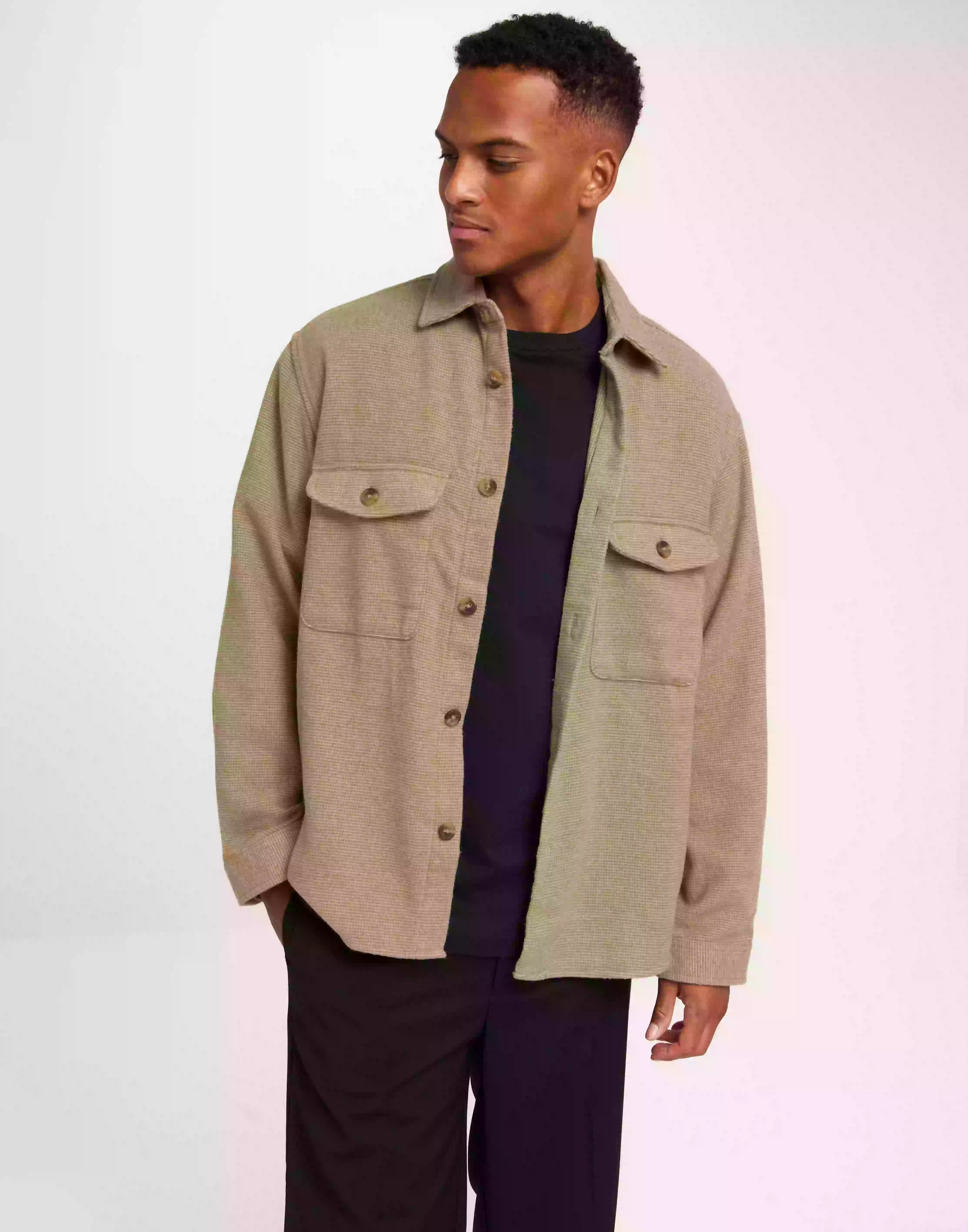 Selected Homme Slhmason-Bax Check Overshirt Ls W Overshirts Fog Checks