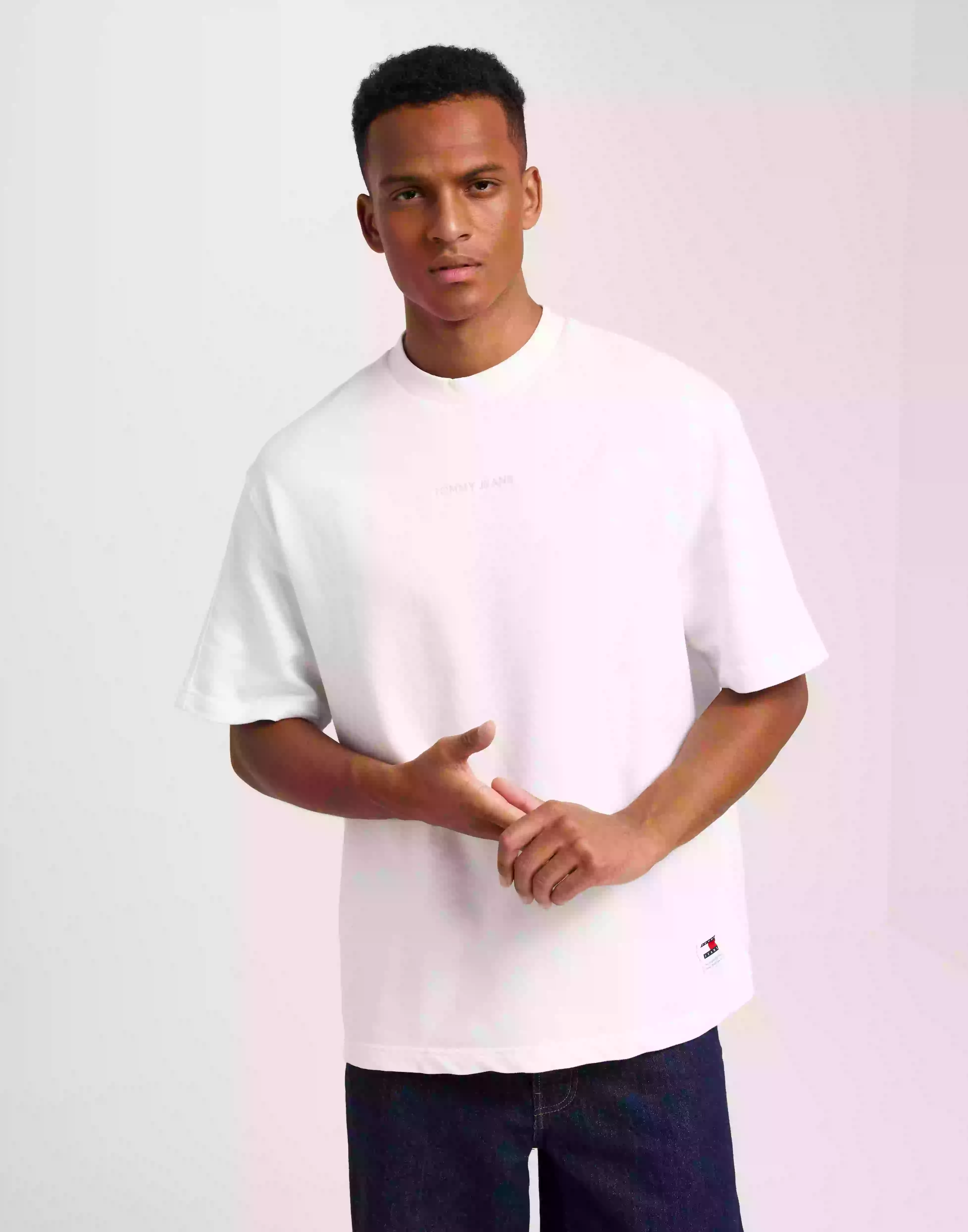 Tommy Jeans Tjm Ovz N Classics Tee Ext Kortermede t-shirts White