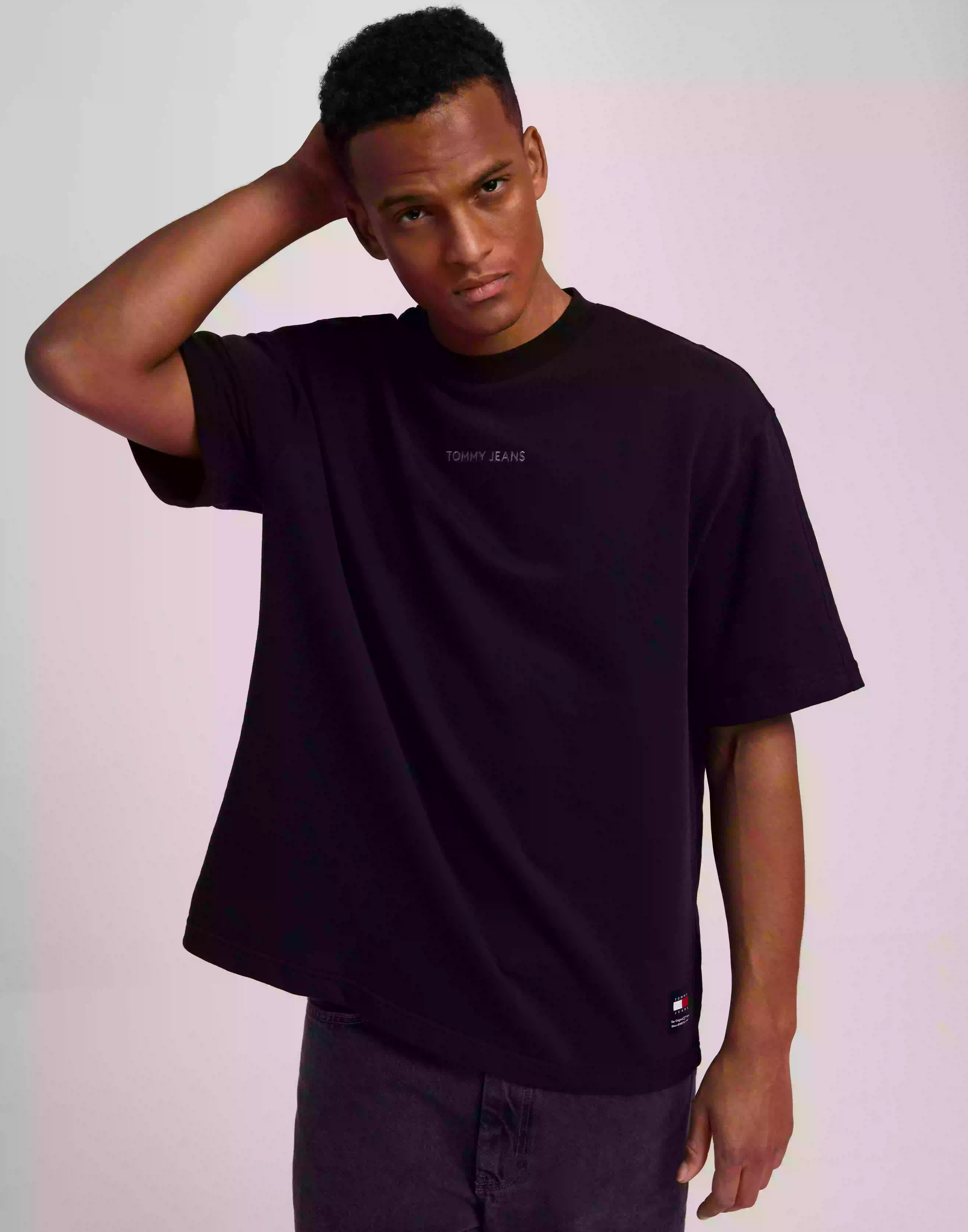 Tommy Jeans Tjm Ovz N Classics Tee Ext Kortermede t-shirts Black