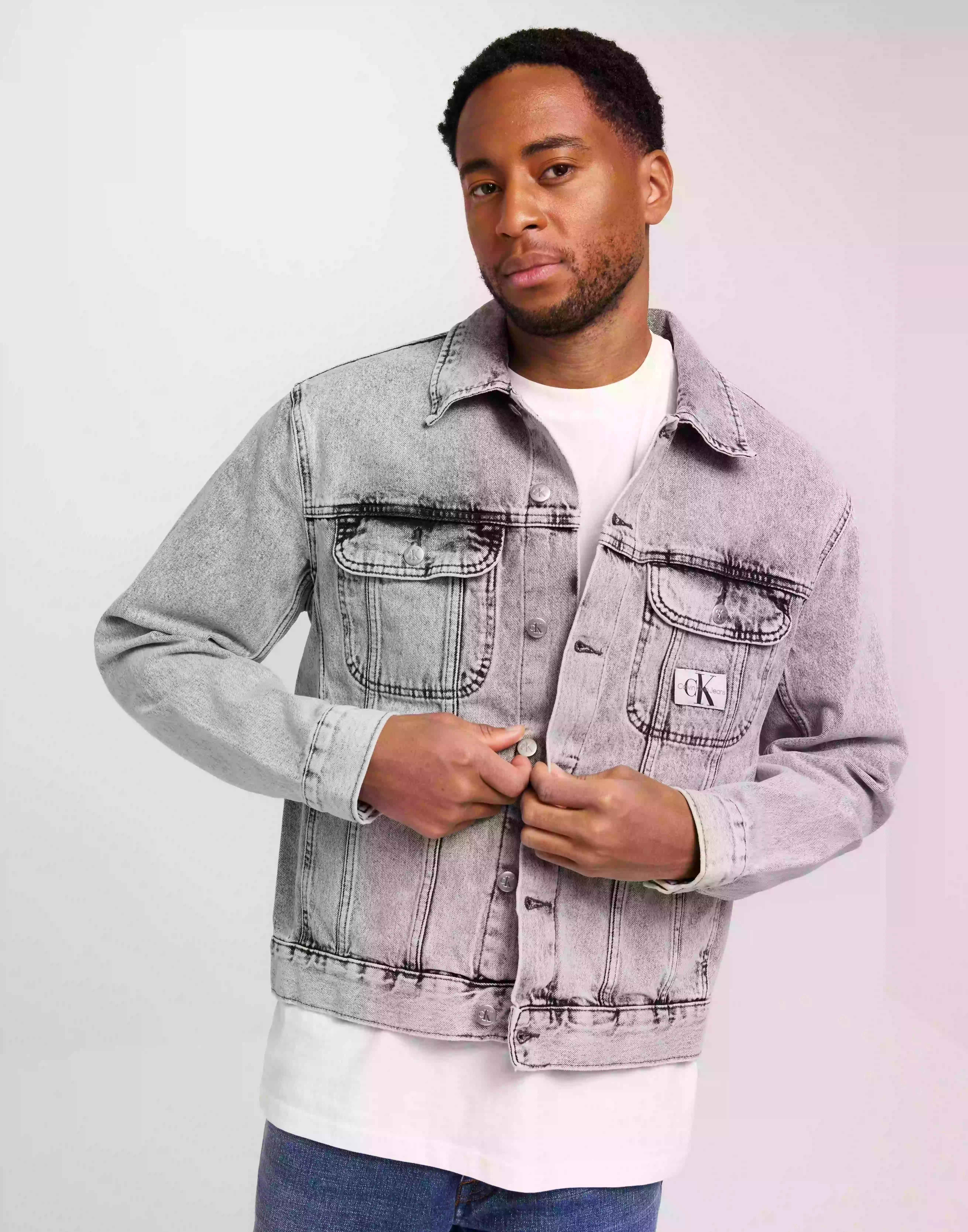 Calvin Klein Jeans Regular 90S Denim Jacket Jeansjackor Denim Grey