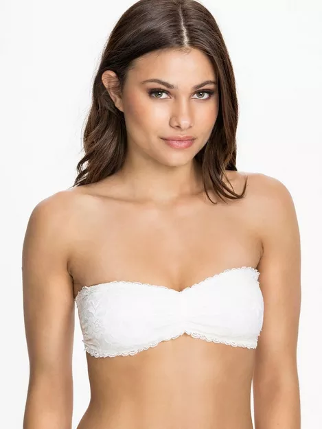 Buy Hot Anatomy Lace Bandeau Top - White