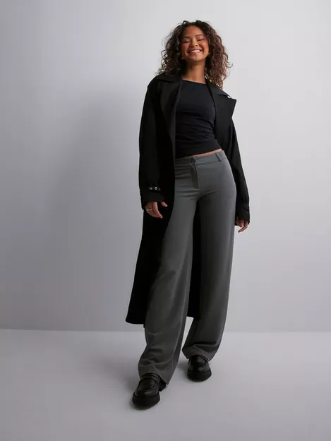 Buy Nelly Keep It Up Low Waist Suit Pants - Grey