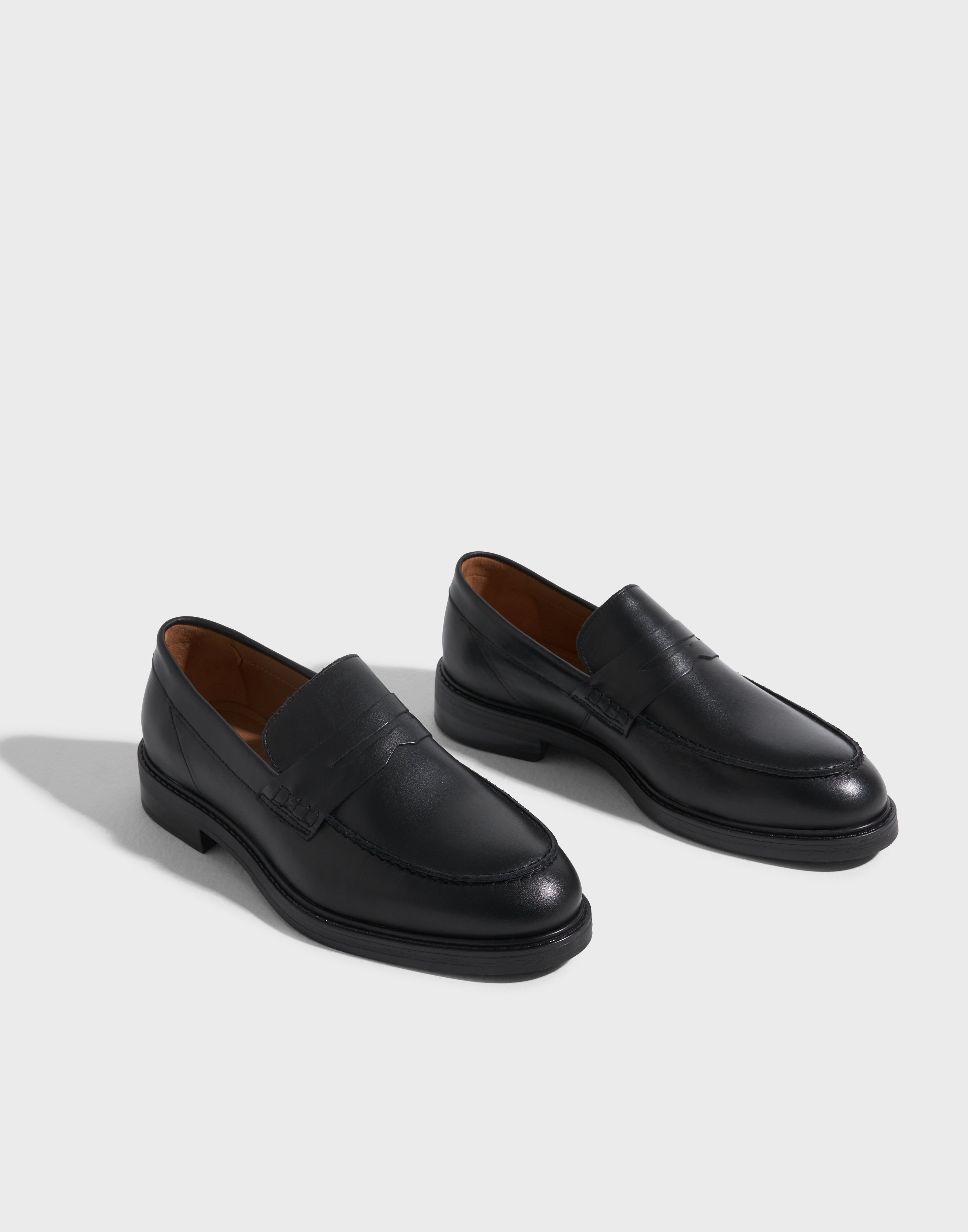 Buy Selected Homme SLHBLAKE LEATHER PENNY LOAFER - Black | NLYMAN