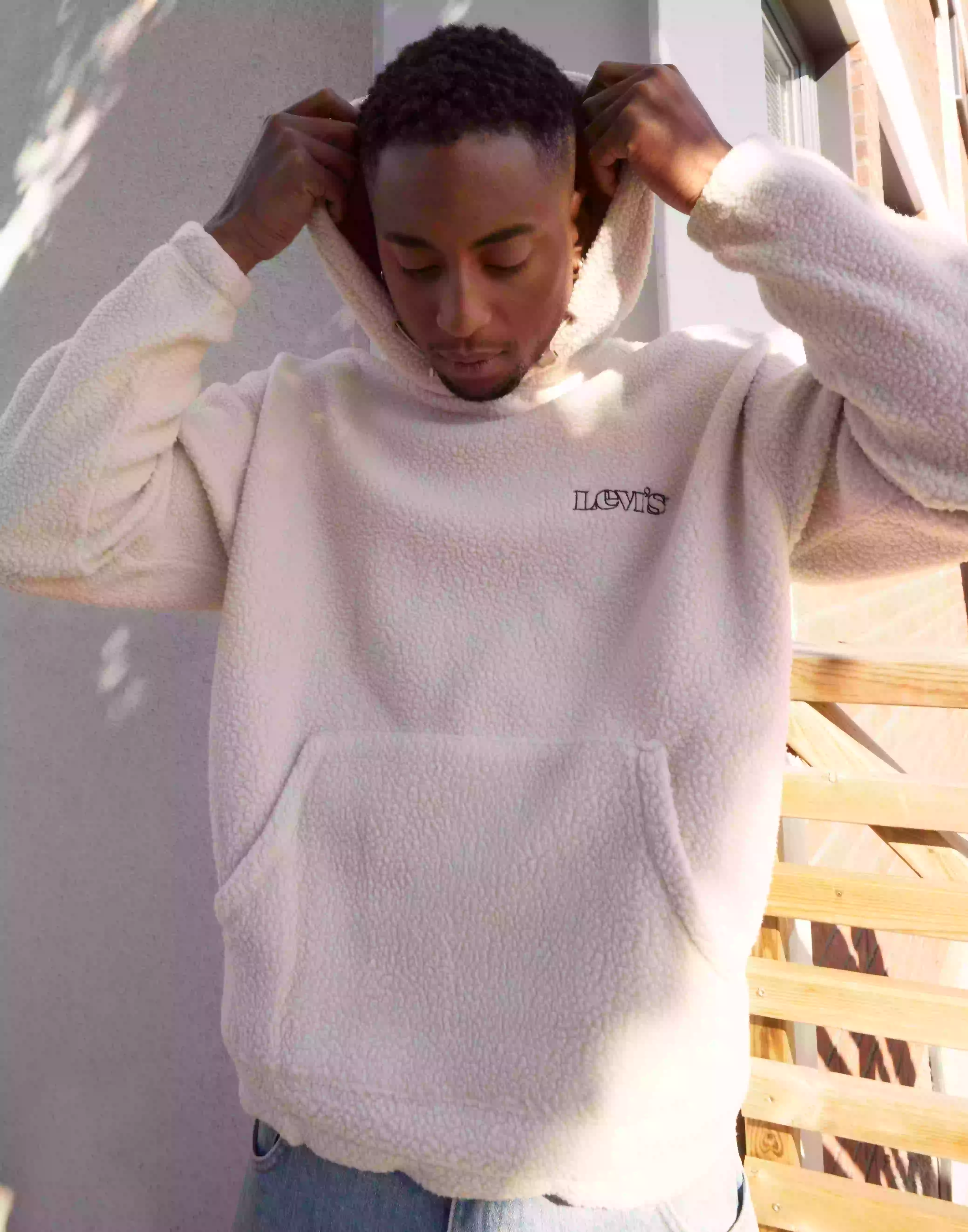 Levi's Cozy Up Hoodie Sahara Khaki Hoodies Neutral