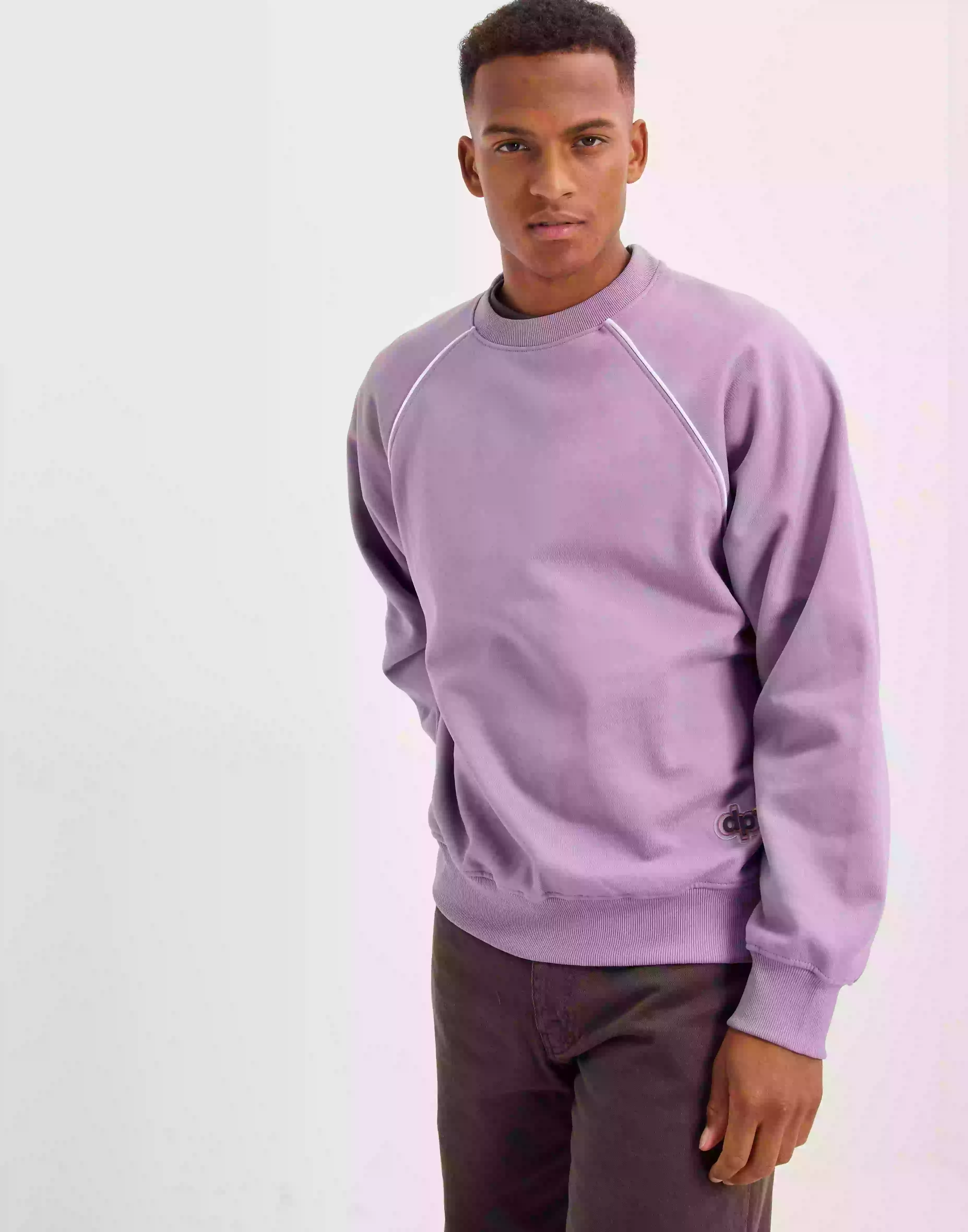 Denim Project Dpjames New Sweat Crew Neck Sweatshirts Purple