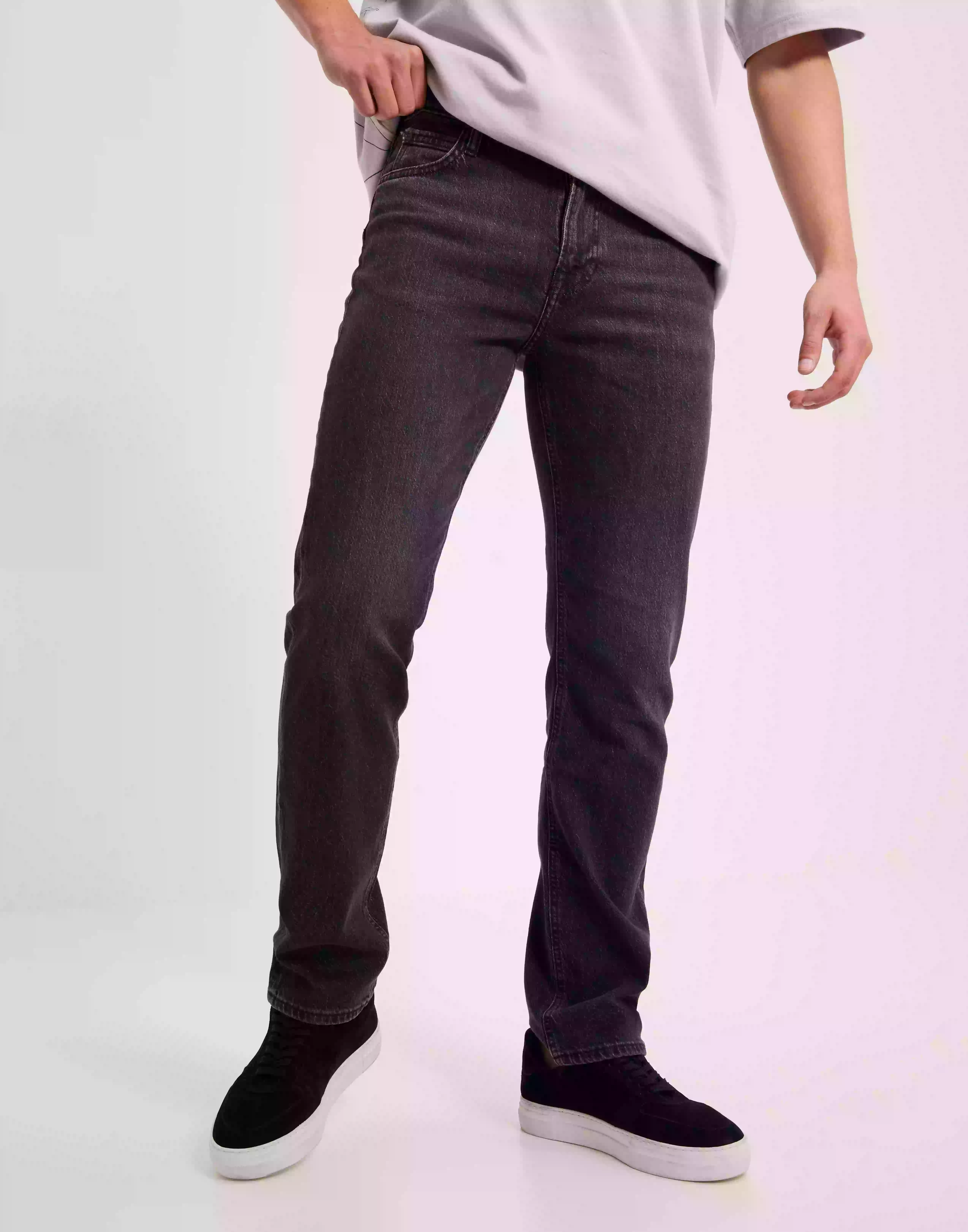 Lee Jeans West Rock Straight jeans Grå