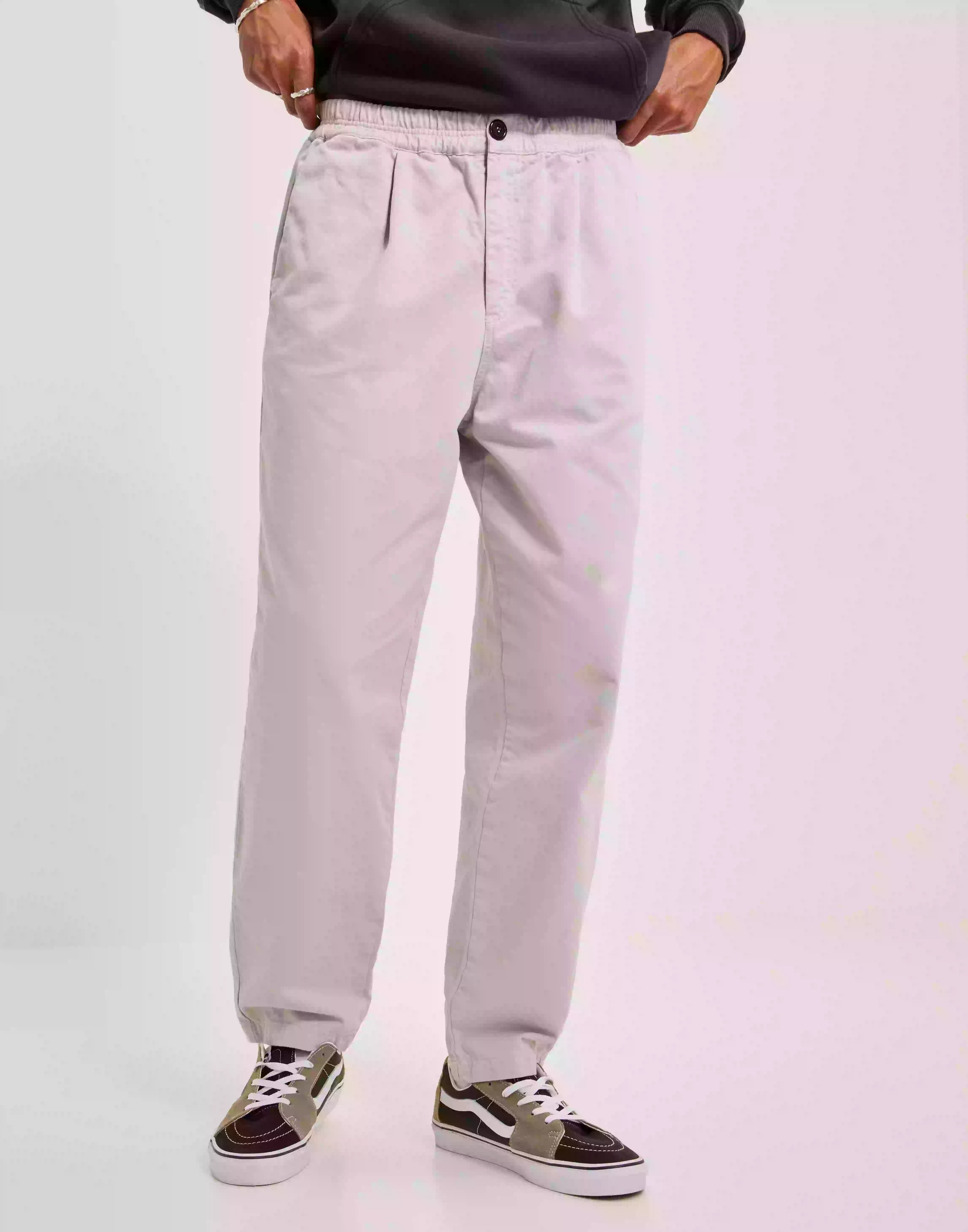 GARMENT PROJECT Relaxed Twill Pant Bukser Stone