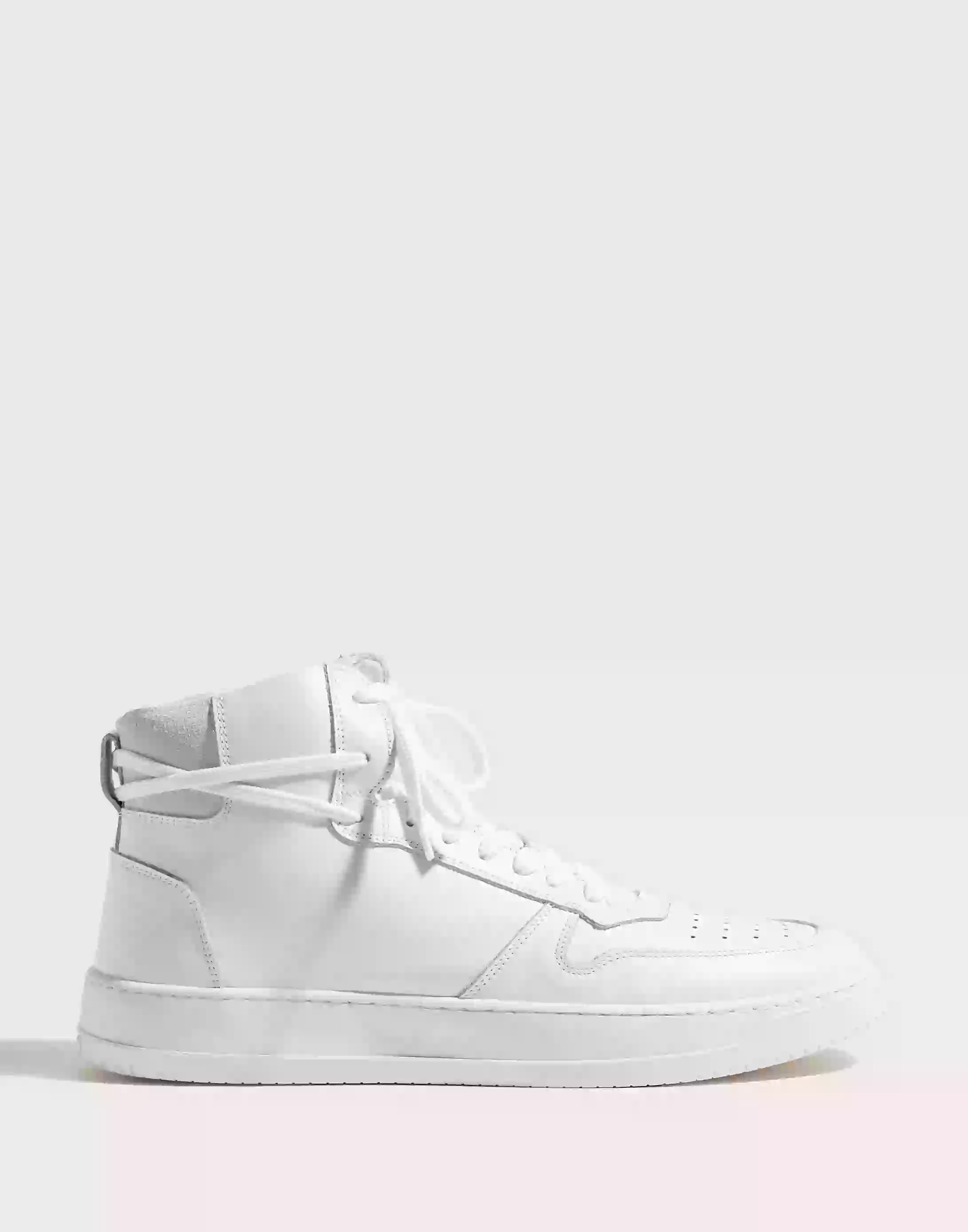 GARMENT PROJECT Legacy Mid - White Leather Høje sneakers White
